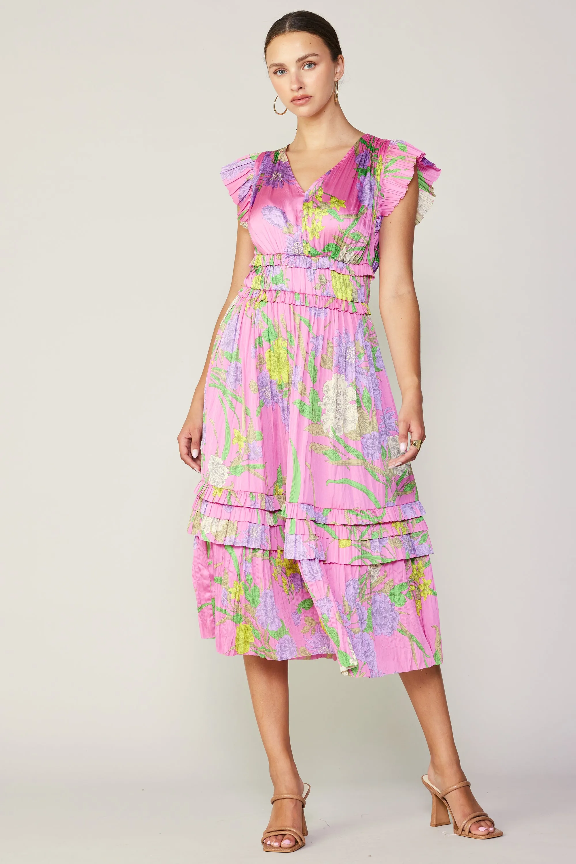 Sereia Botanical Motif Midi Dress sold by Current Air product image thumbnail 2