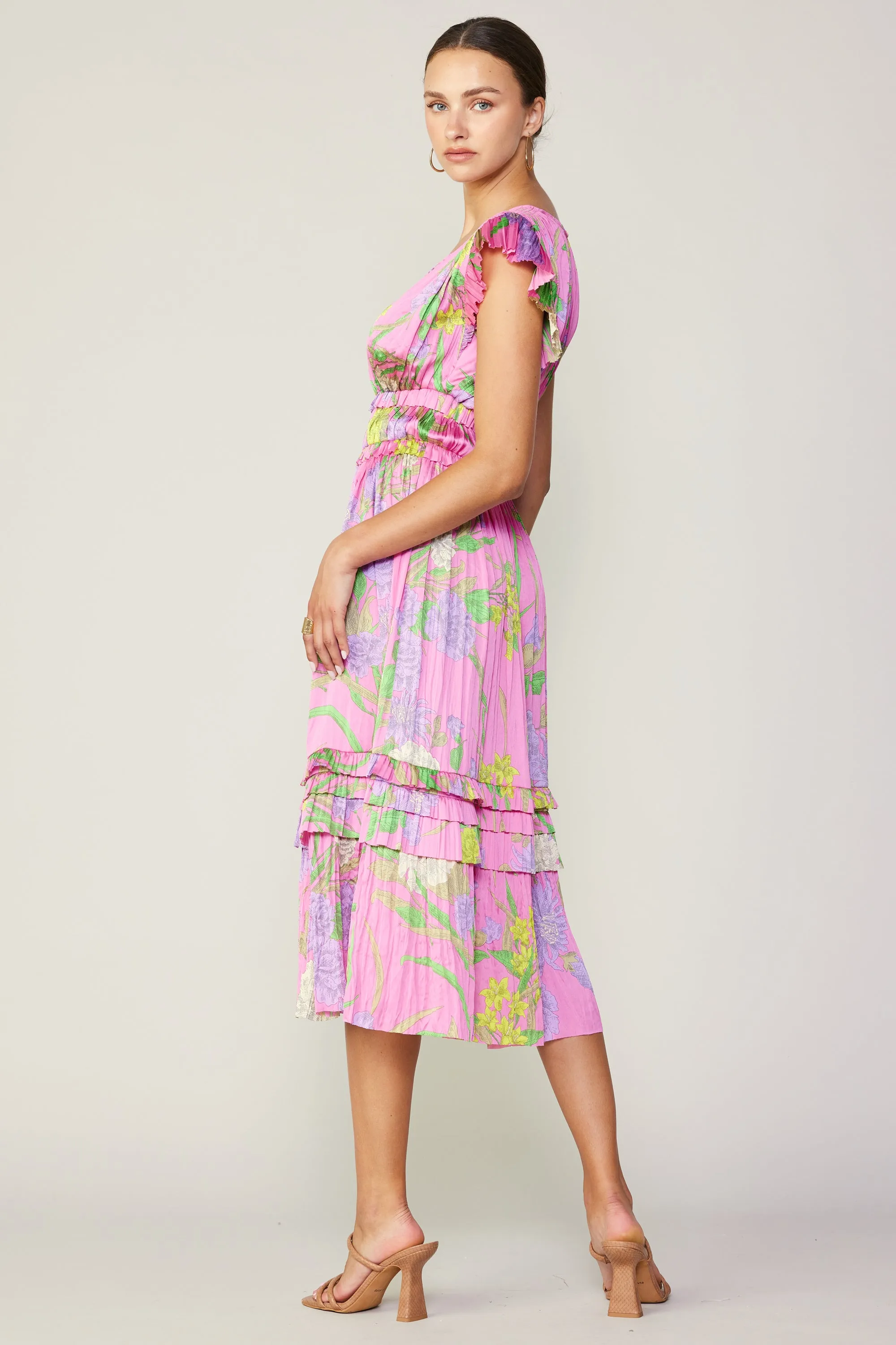 Sereia Botanical Motif Midi Dress sold by Current Air product image thumbnail 4