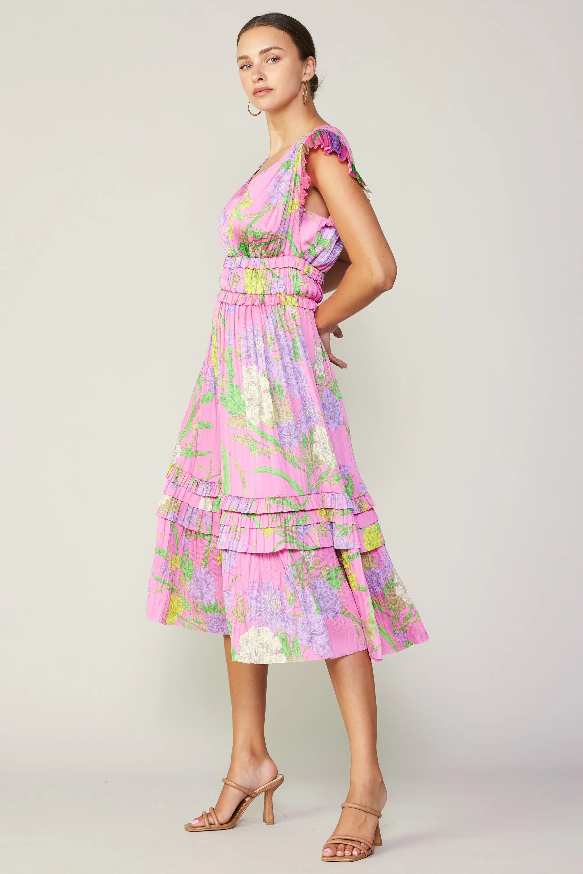 Sereia Botanical Motif Midi Dress sold by Current Air product image thumbnail 3