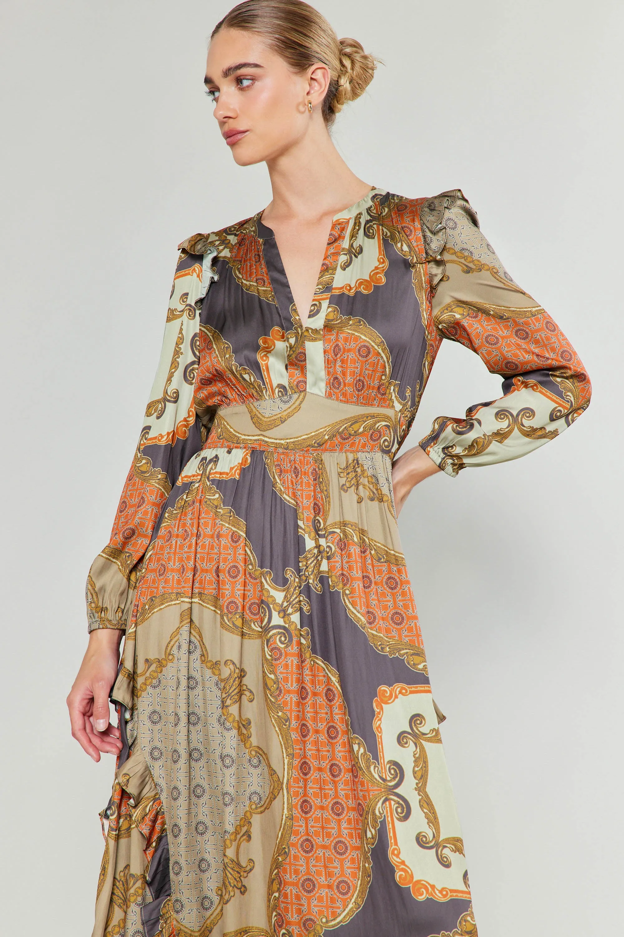 Emmaline Ruffled Midi Dress sold by Current Air product image thumbnail 2