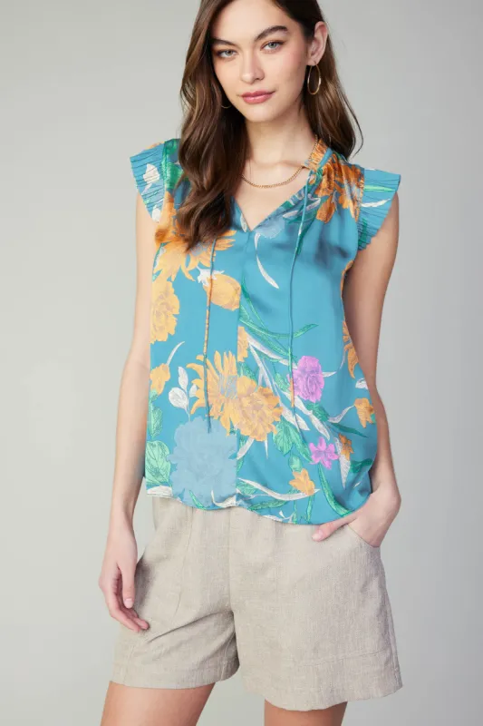 Margot Botanical Motif Blouse sold by Current Air