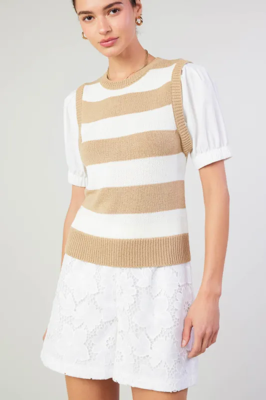 Striped Sweater Top sold by Current Air