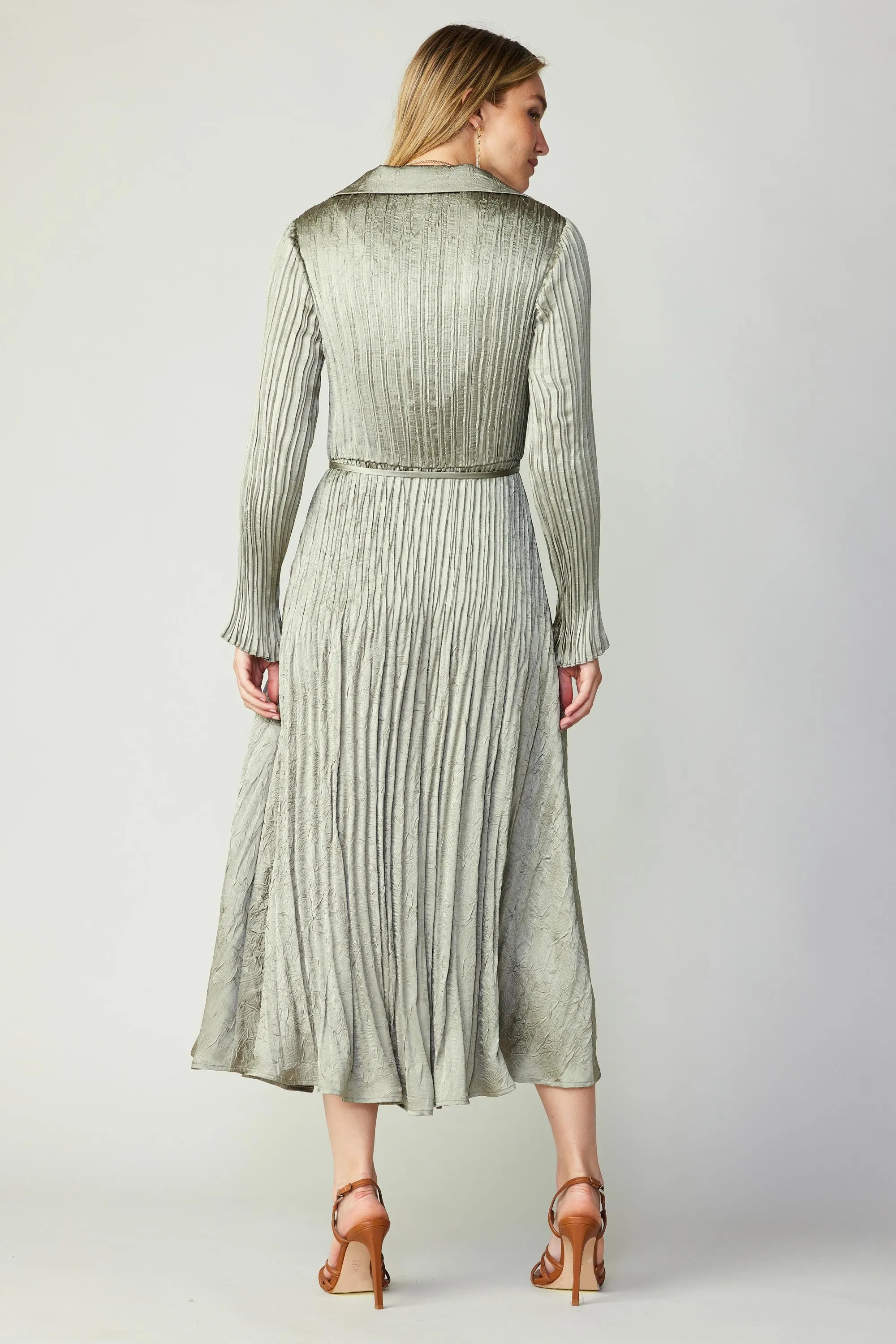 Plisse Button Down Dress sold by Current Air product image thumbnail 4