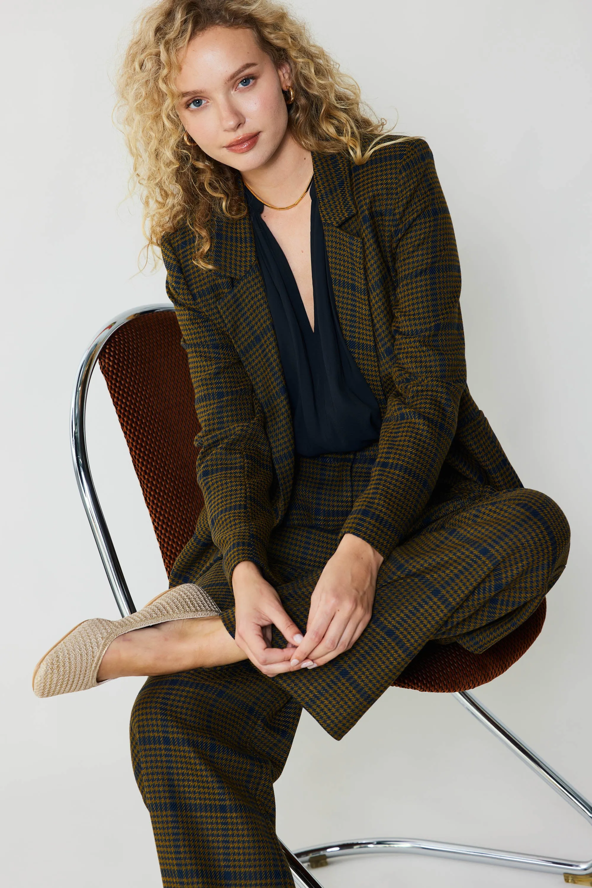 Checkered Wide Leg Pants sold by Current Air product image thumbnail 5