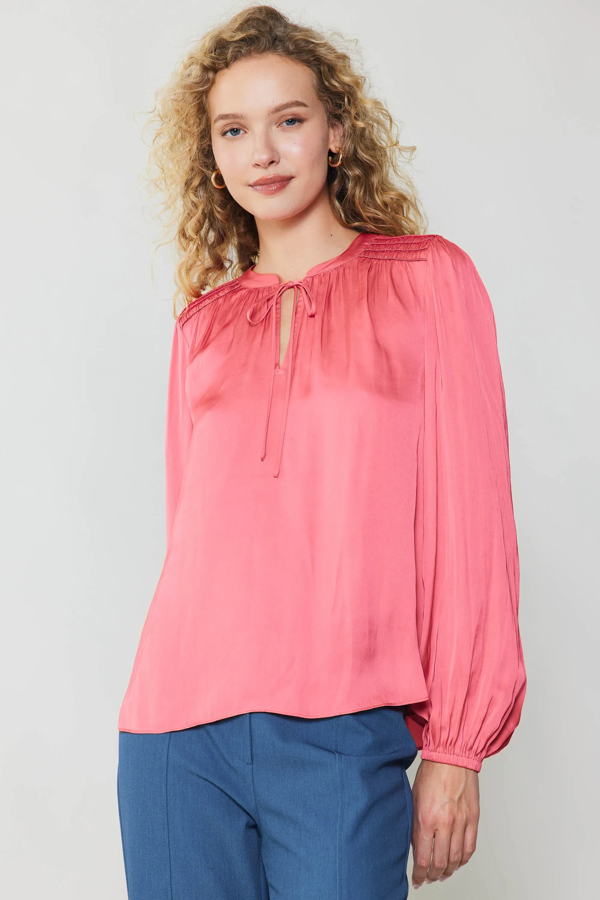 Shirred Yoke Blouse sold by Current Air product image thumbnail 3