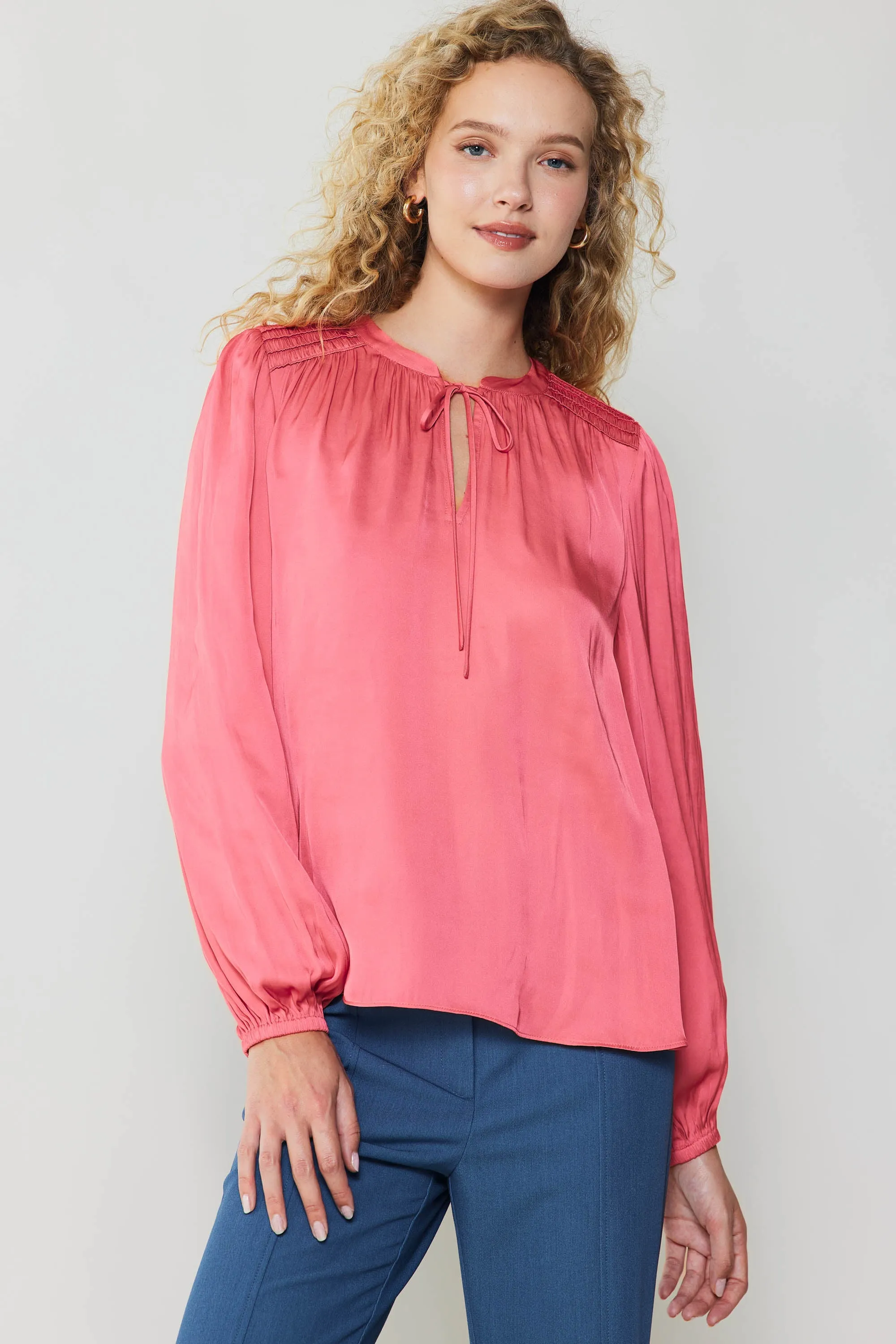 Shirred Yoke Blouse sold by Current Air product image thumbnail 2