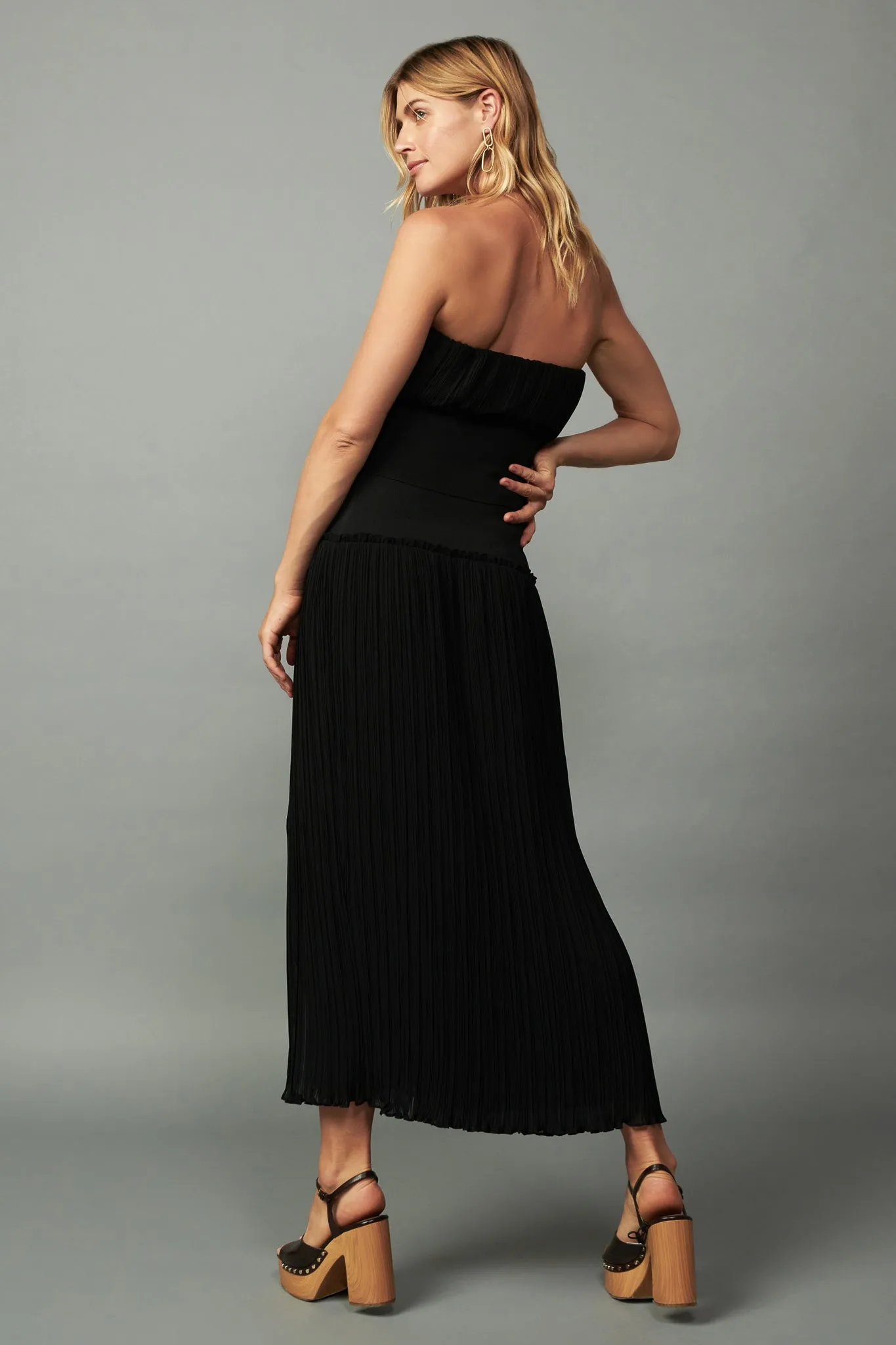 Ribbed Waist Midi Skirt sold by Current Air product image thumbnail 3