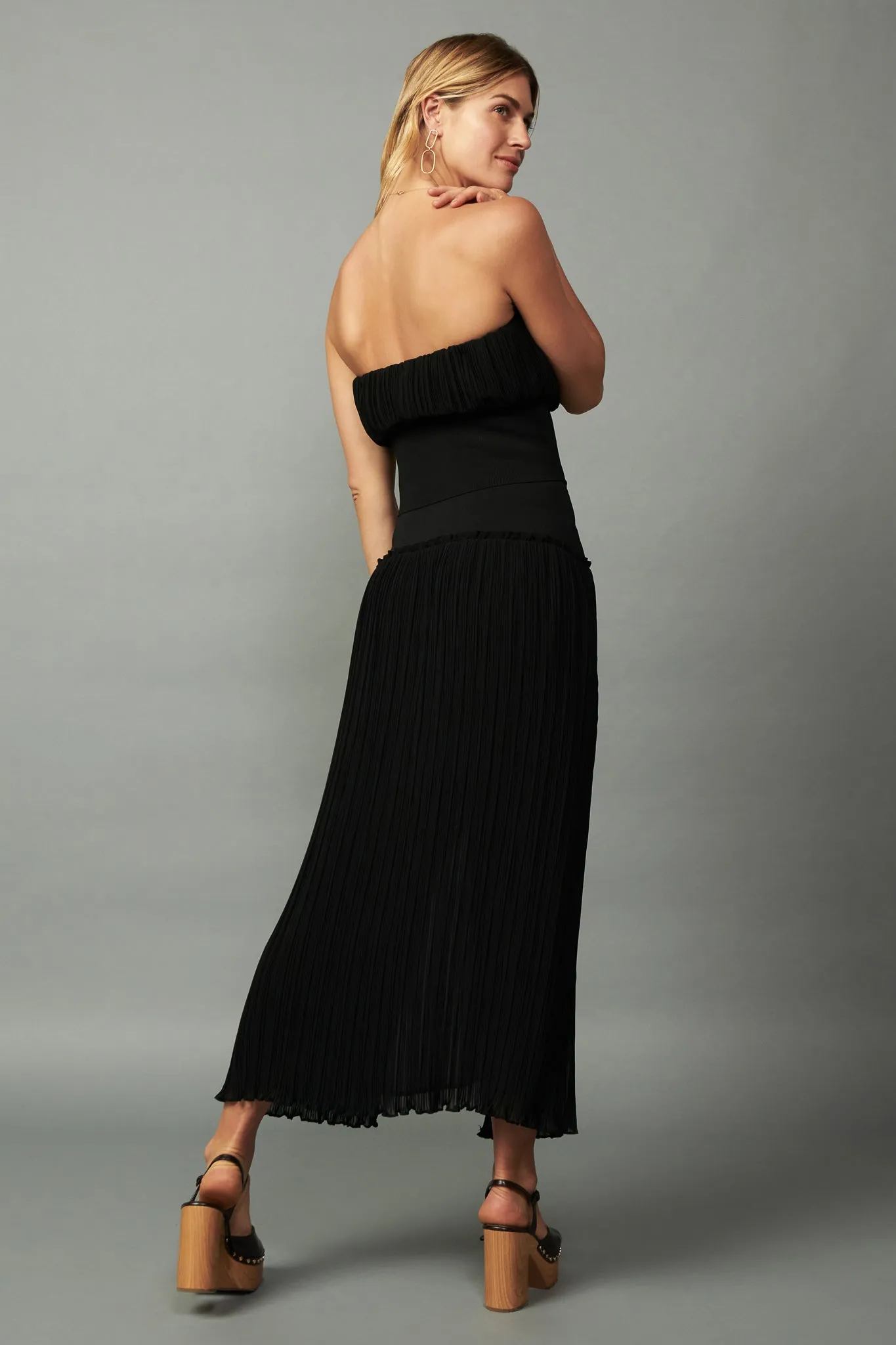 Ribbed Waist Midi Skirt sold by Current Air product image thumbnail 4
