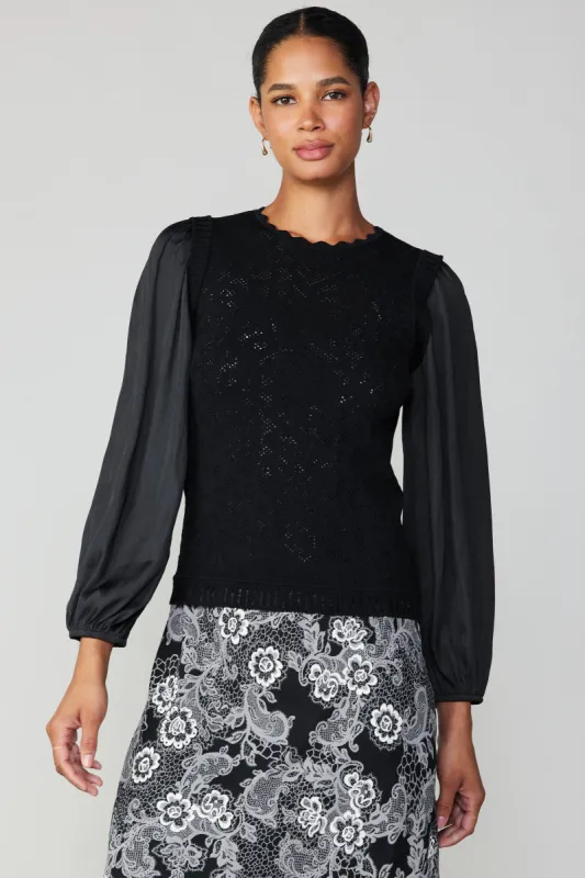 Textural Knit Sweater Top sold by Current Air