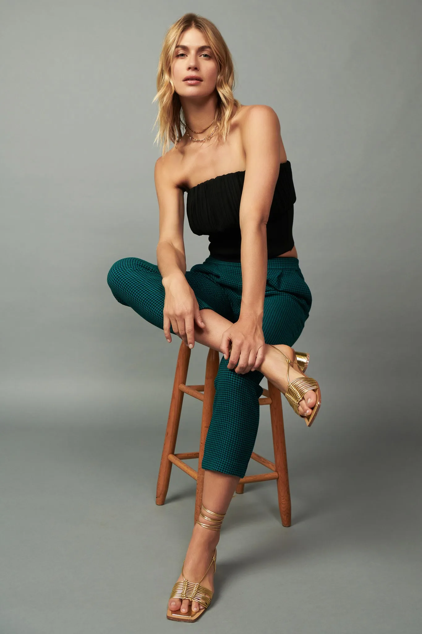 Pleated Tube Top sold by Current Air