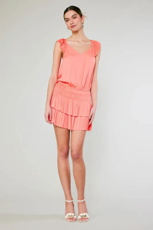 Sweetheart Smocked Mini Dress sold by Current Air