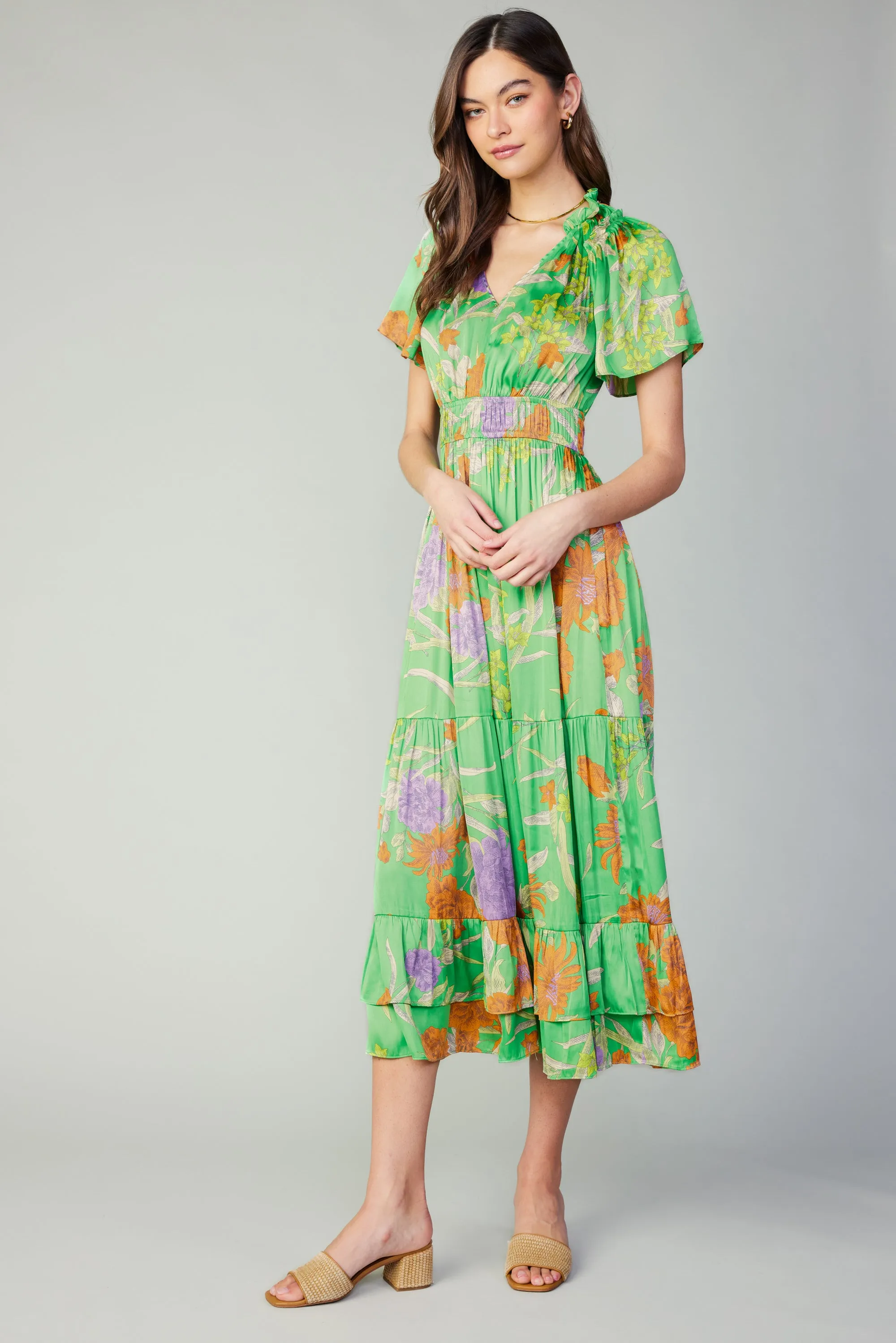 Floral Pattern Maxi Dress sold by Current Air
