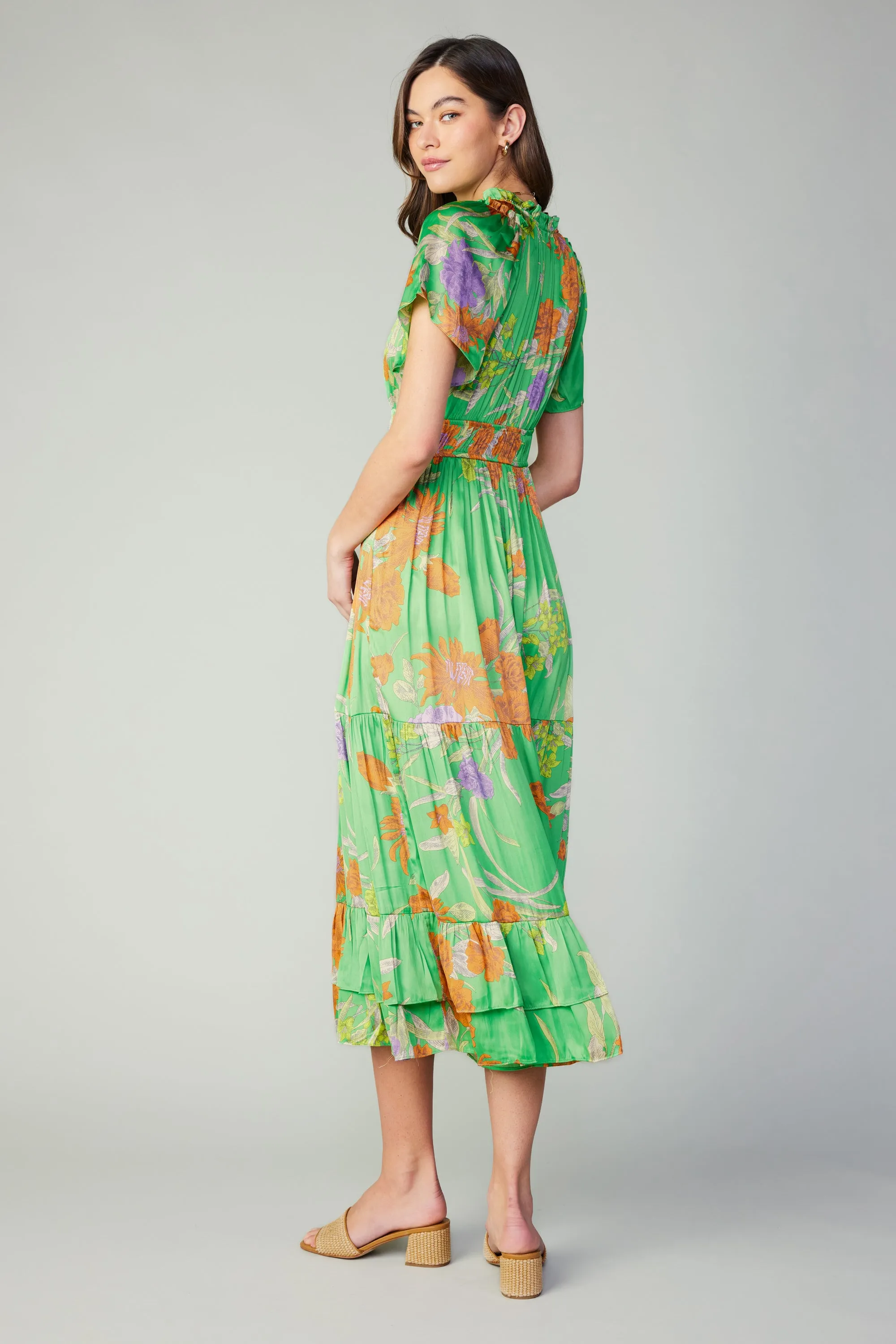 Floral Pattern Maxi Dress sold by Current Air product image thumbnail 4