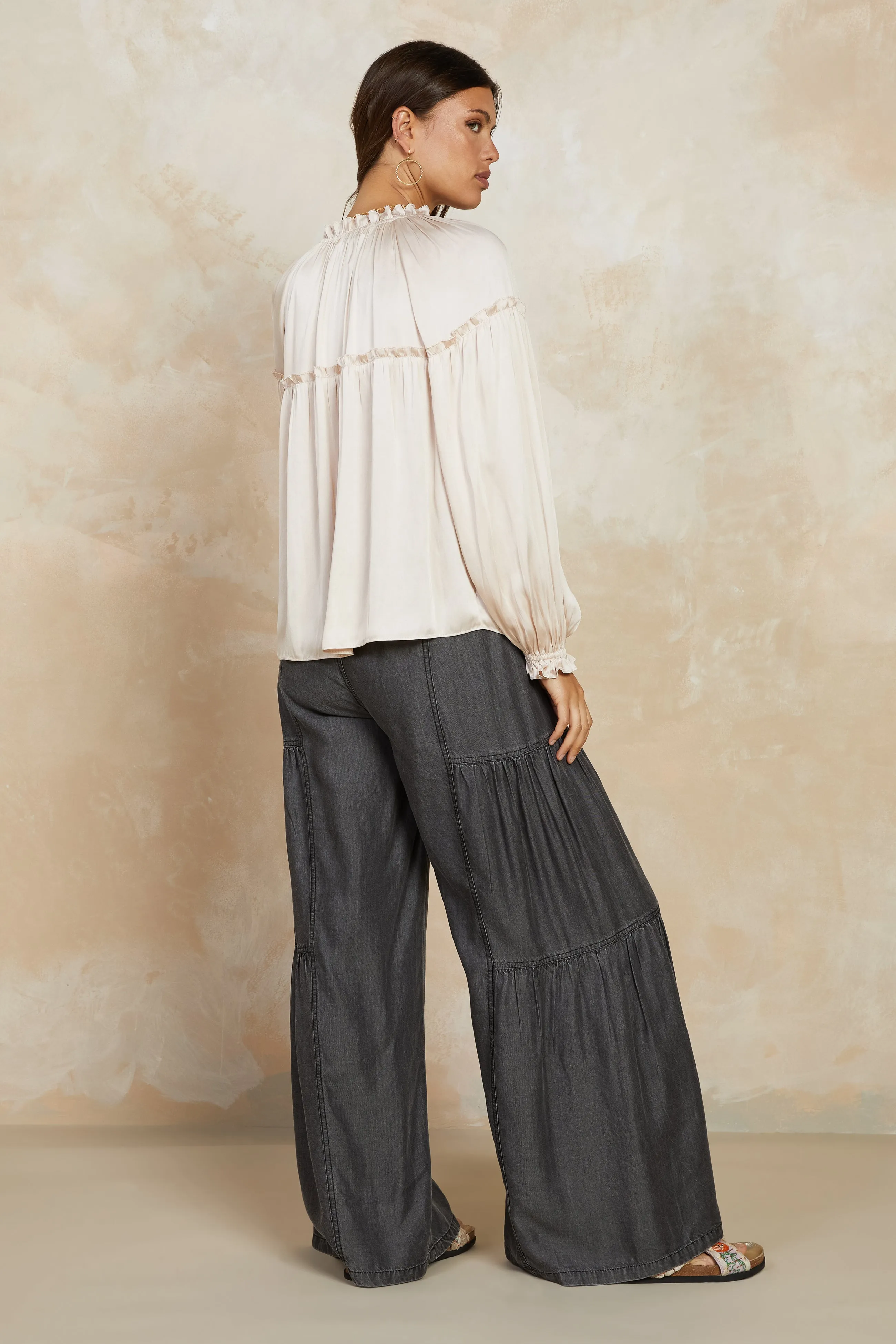 Picot Ruffled Blouse sold by Current Air product image thumbnail 3