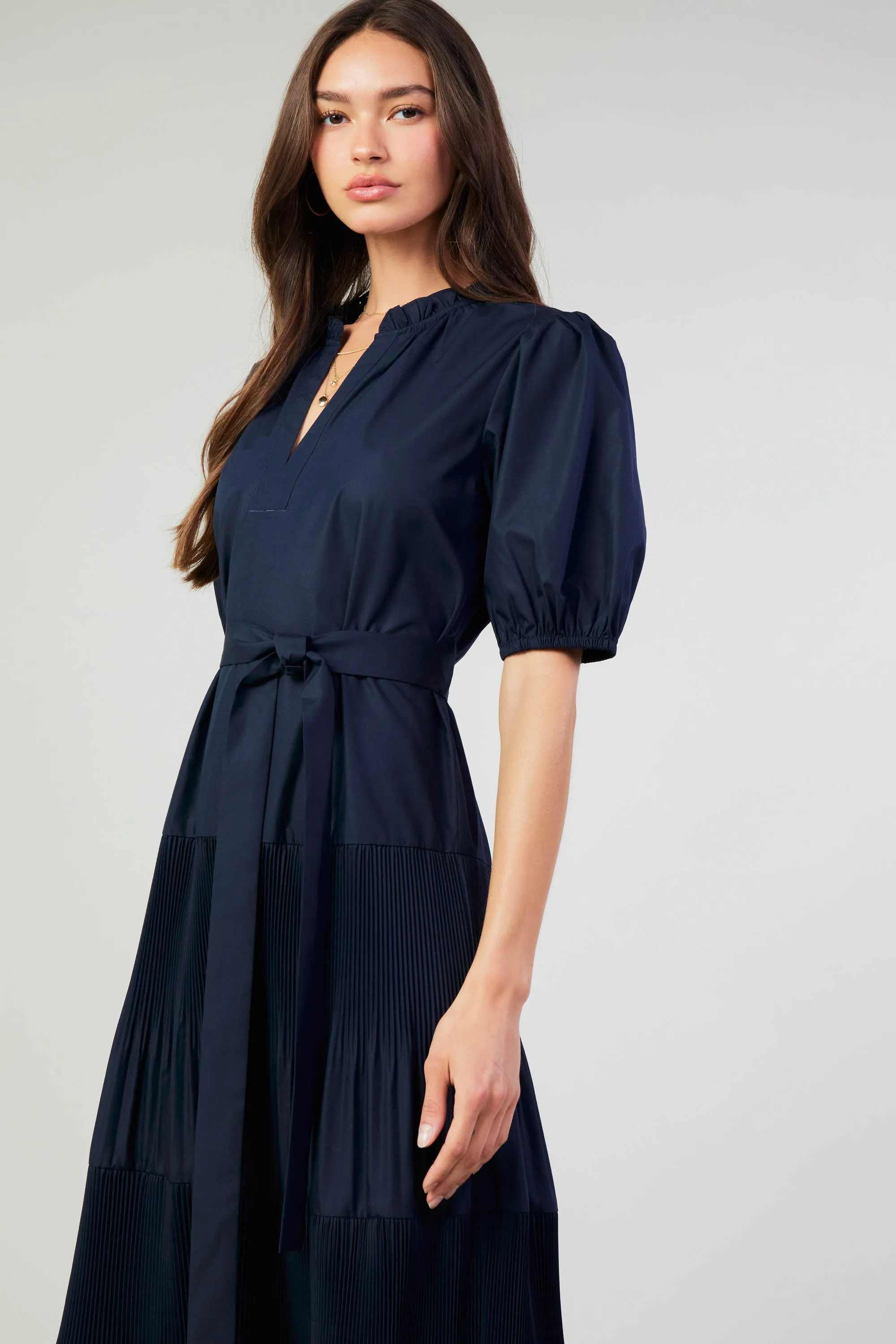 Ilana Pleated Midi Dress sold by Current Air product image thumbnail 3