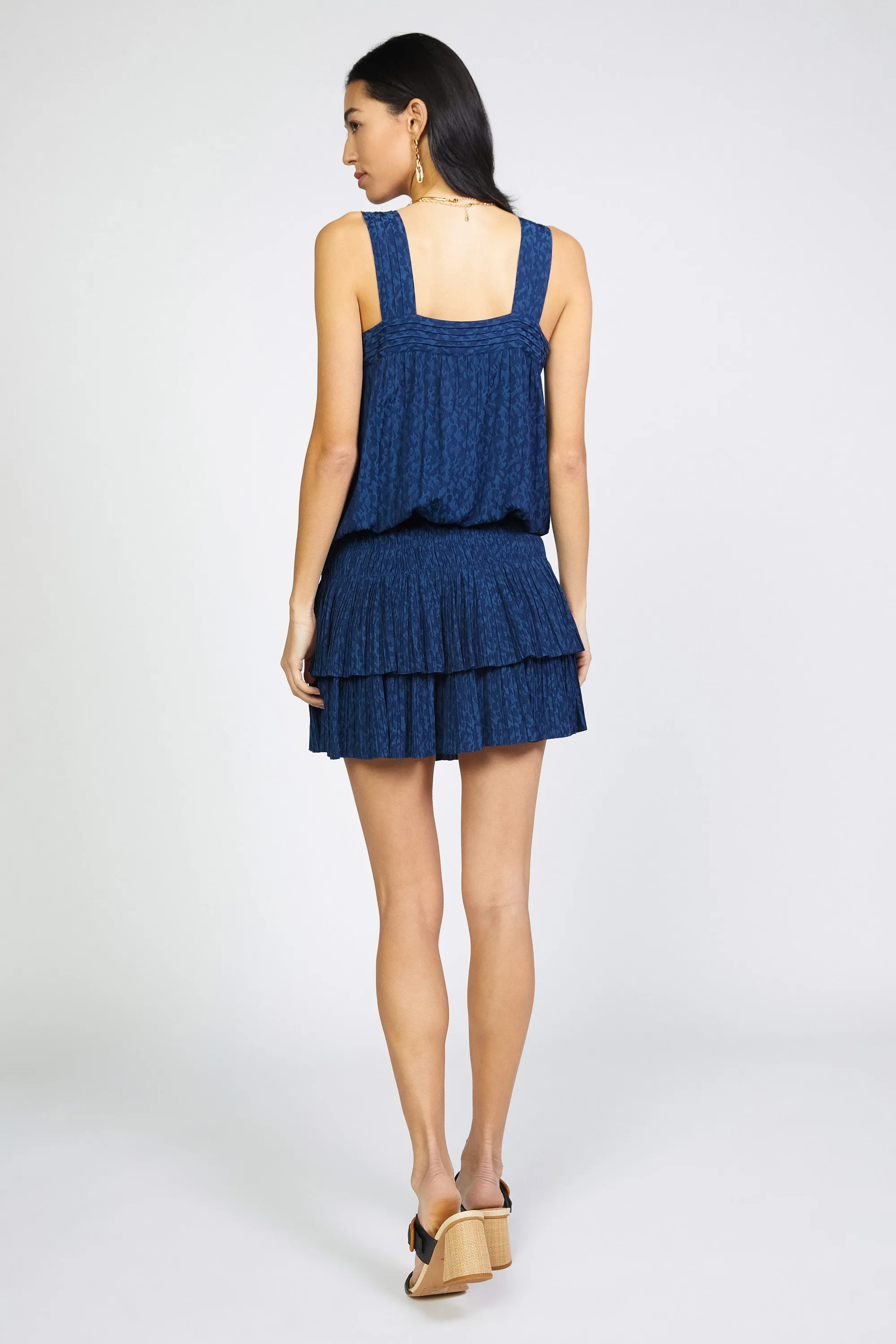 Jacquard Pintuck Mini Dress sold by Current Air product image thumbnail 3