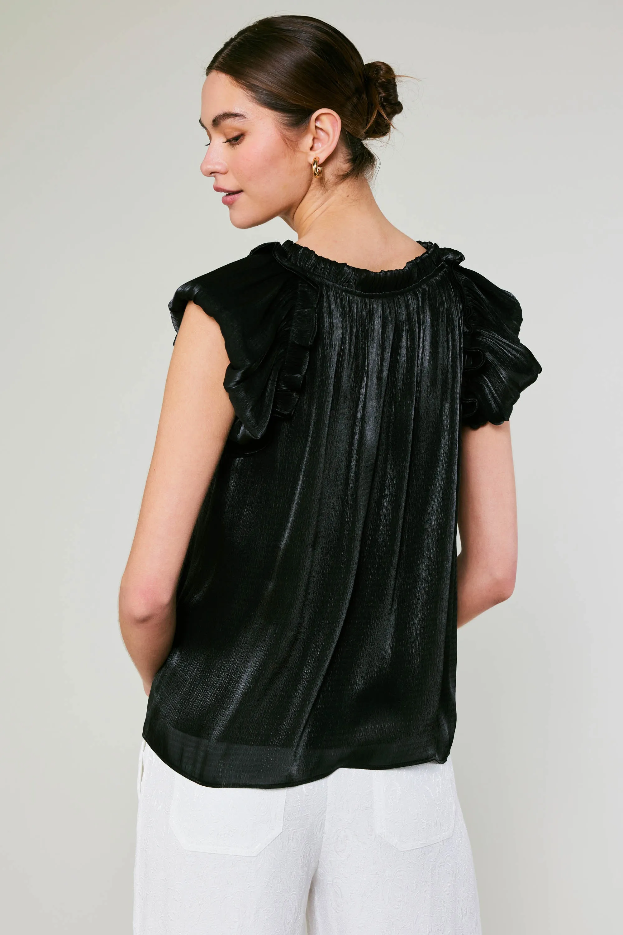 Satin Weave Top sold by Current Air product image thumbnail 4