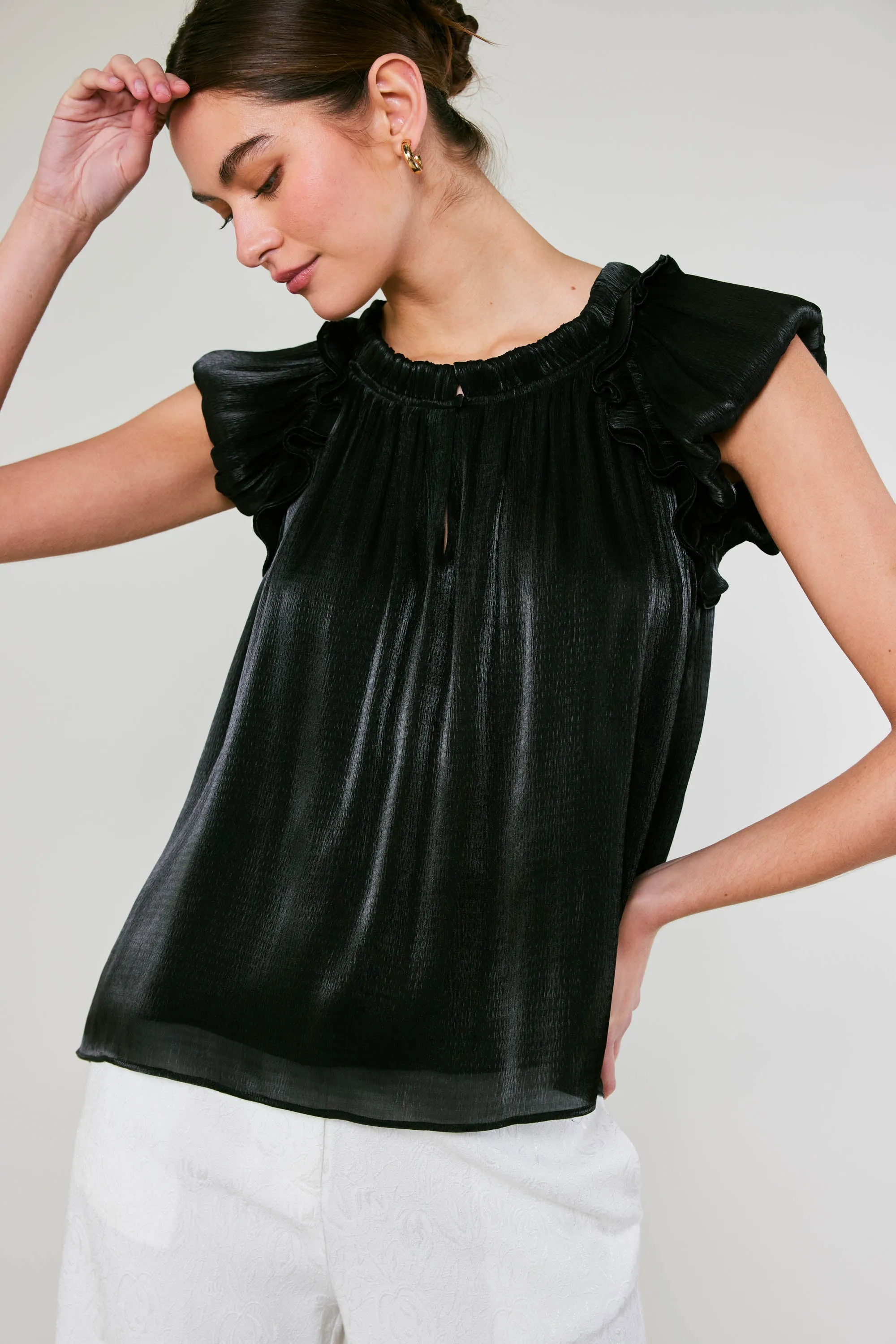 Satin Weave Top sold by Current Air product image thumbnail 3