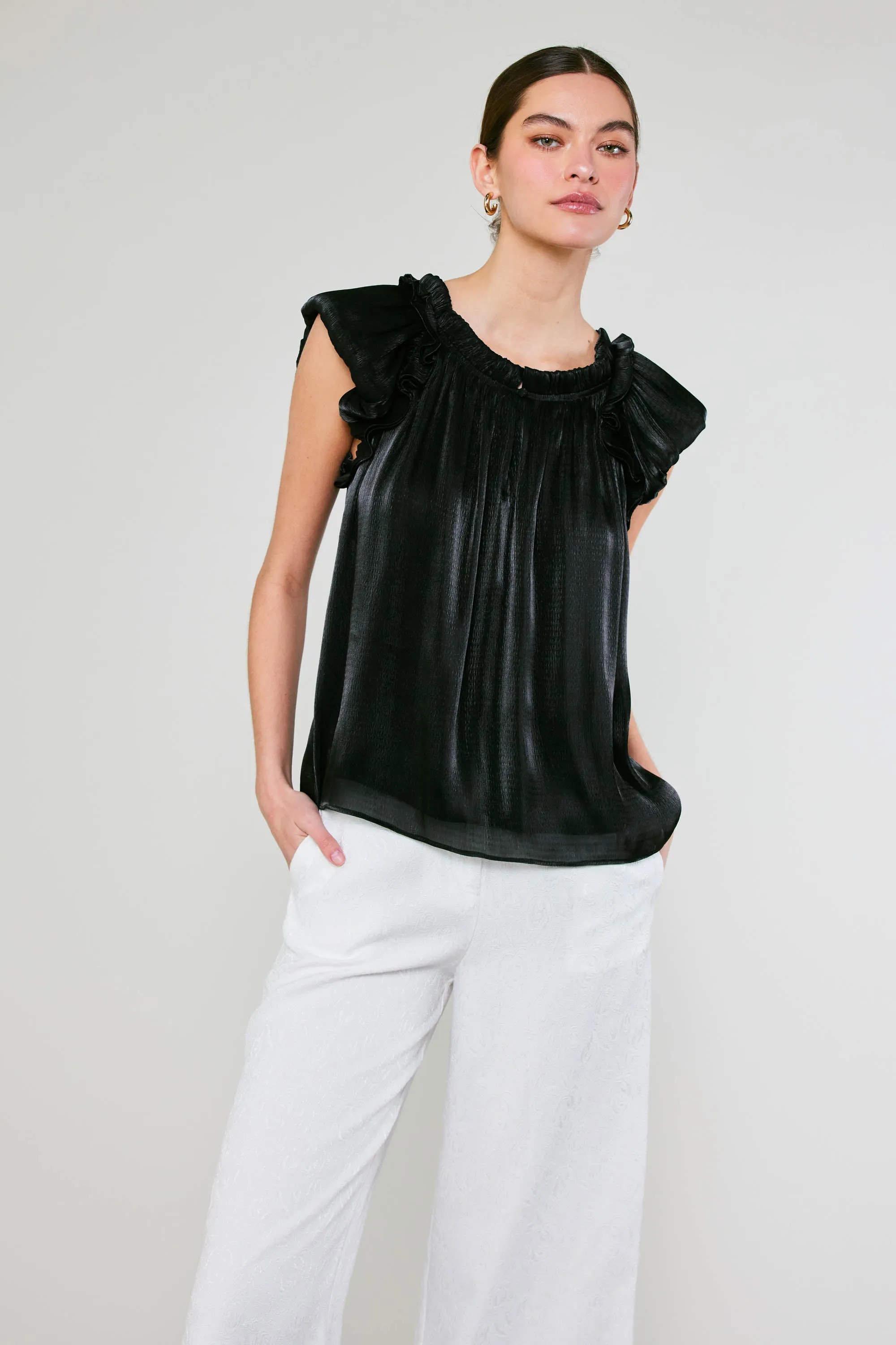 Satin Weave Top sold by Current Air