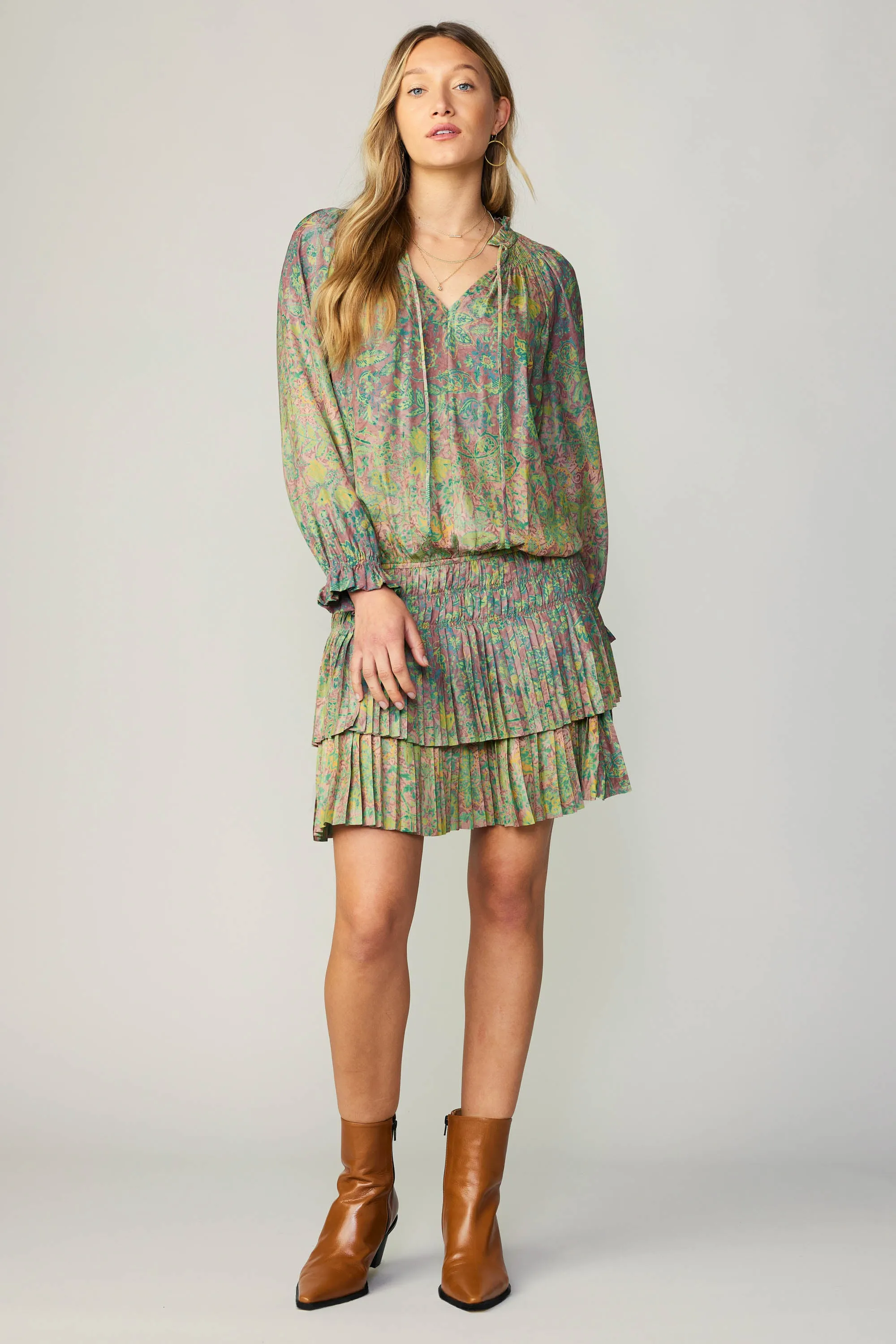 Laurel Pleated Mini Dress sold by Current Air product image thumbnail 2
