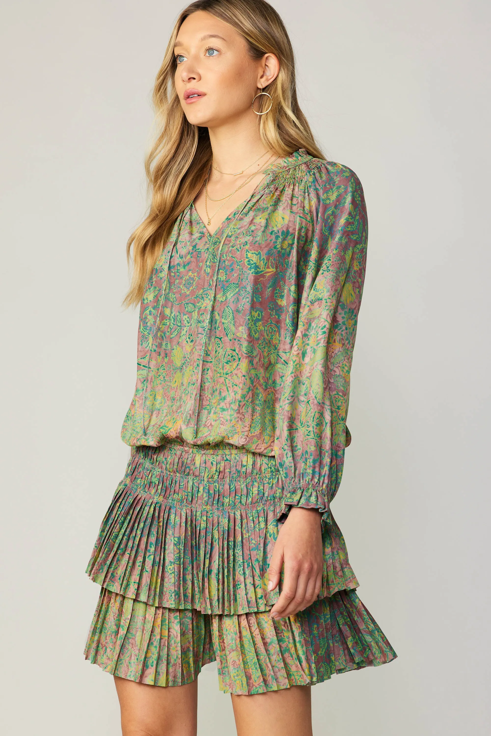 Laurel Pleated Mini Dress sold by Current Air product image thumbnail 3