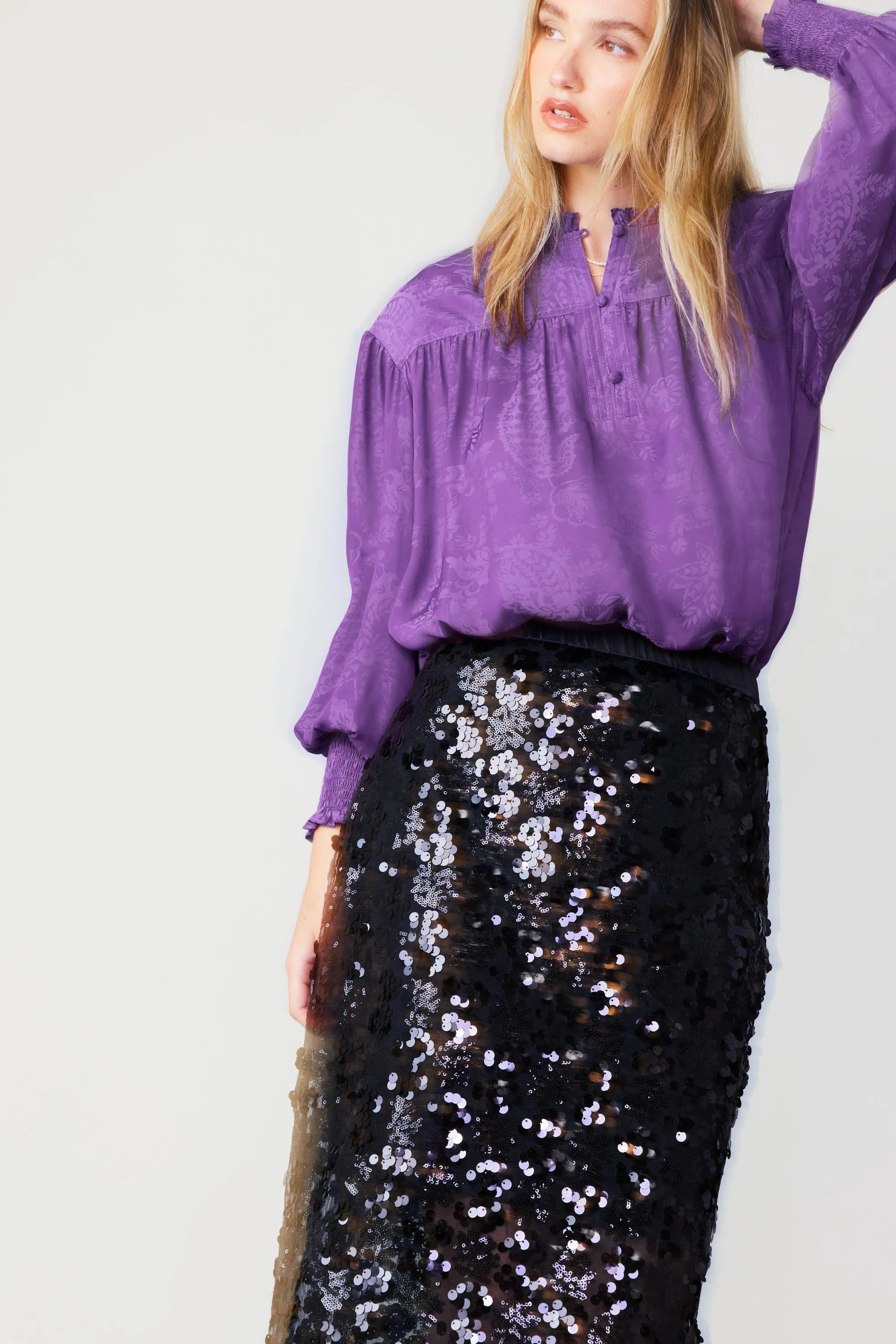Sequin Pencil Skirt sold by Current Air