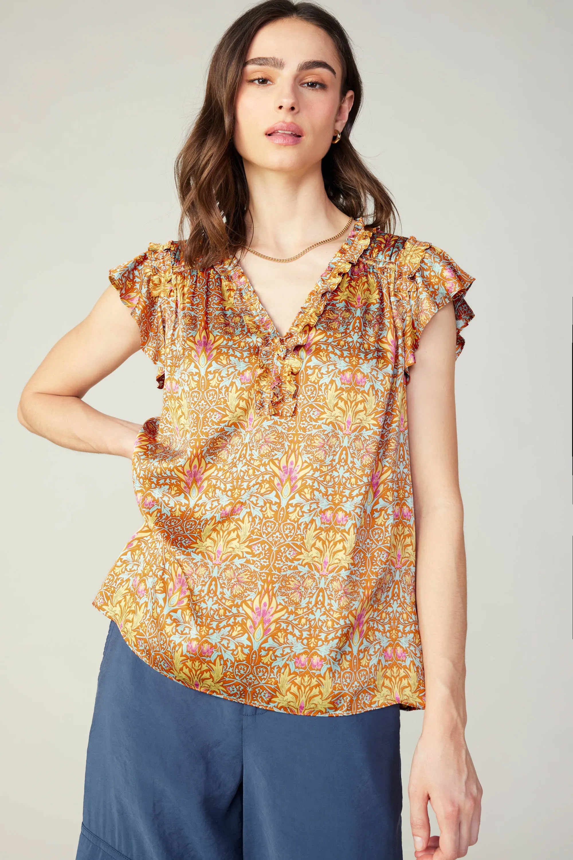 Floral Nouveau Blouse sold by Current Air product image thumbnail 3