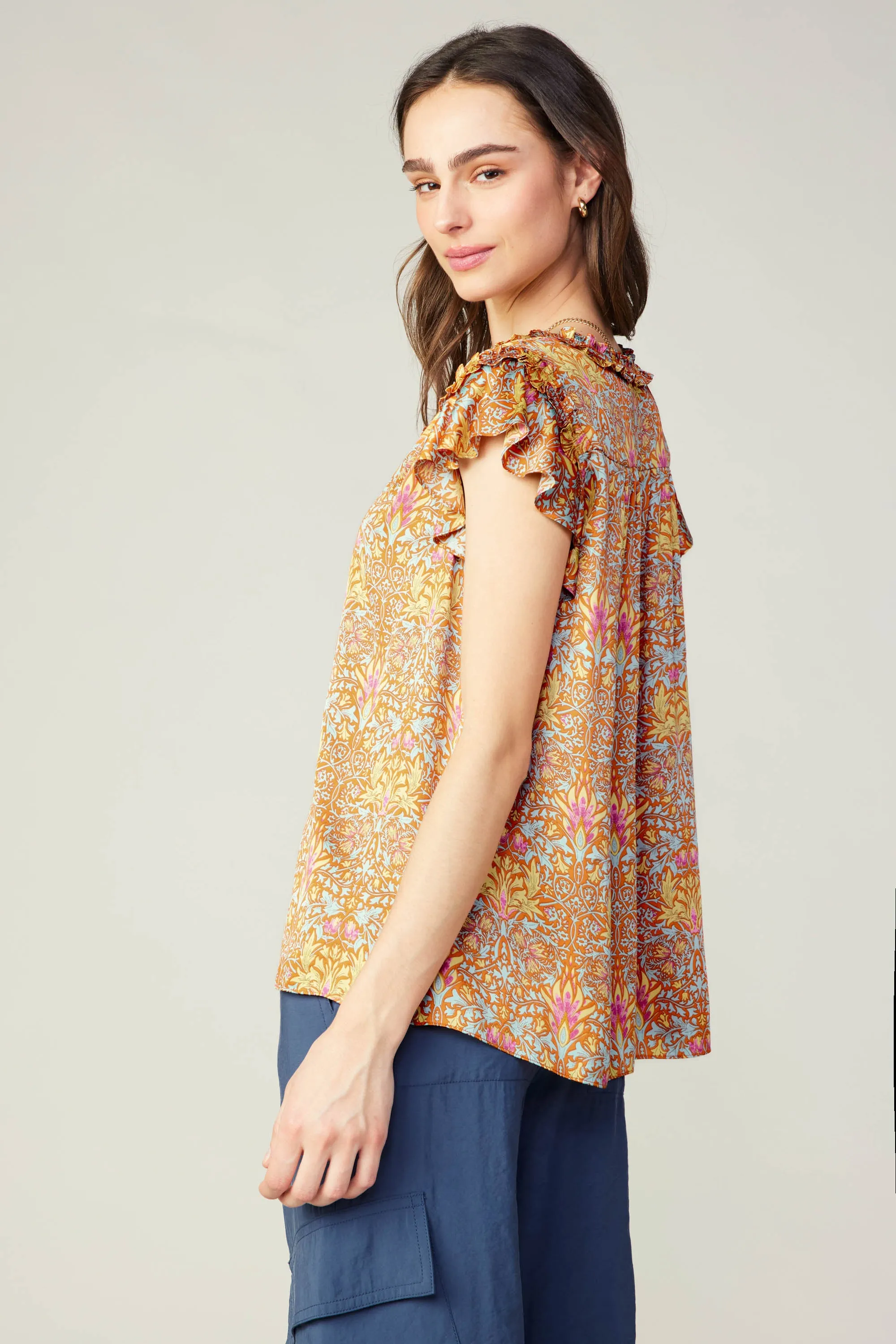 Floral Nouveau Blouse sold by Current Air product image thumbnail 5