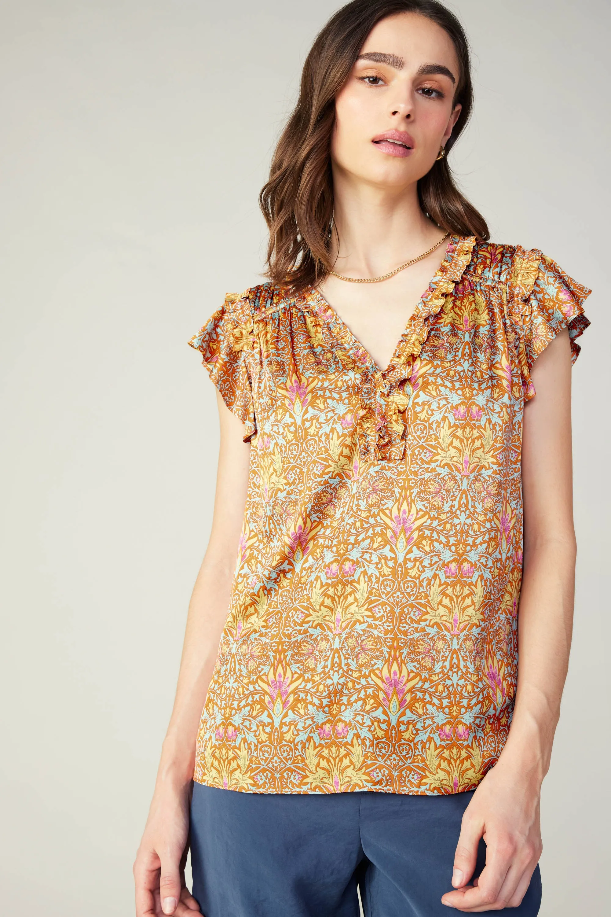 Floral Nouveau Blouse sold by Current Air