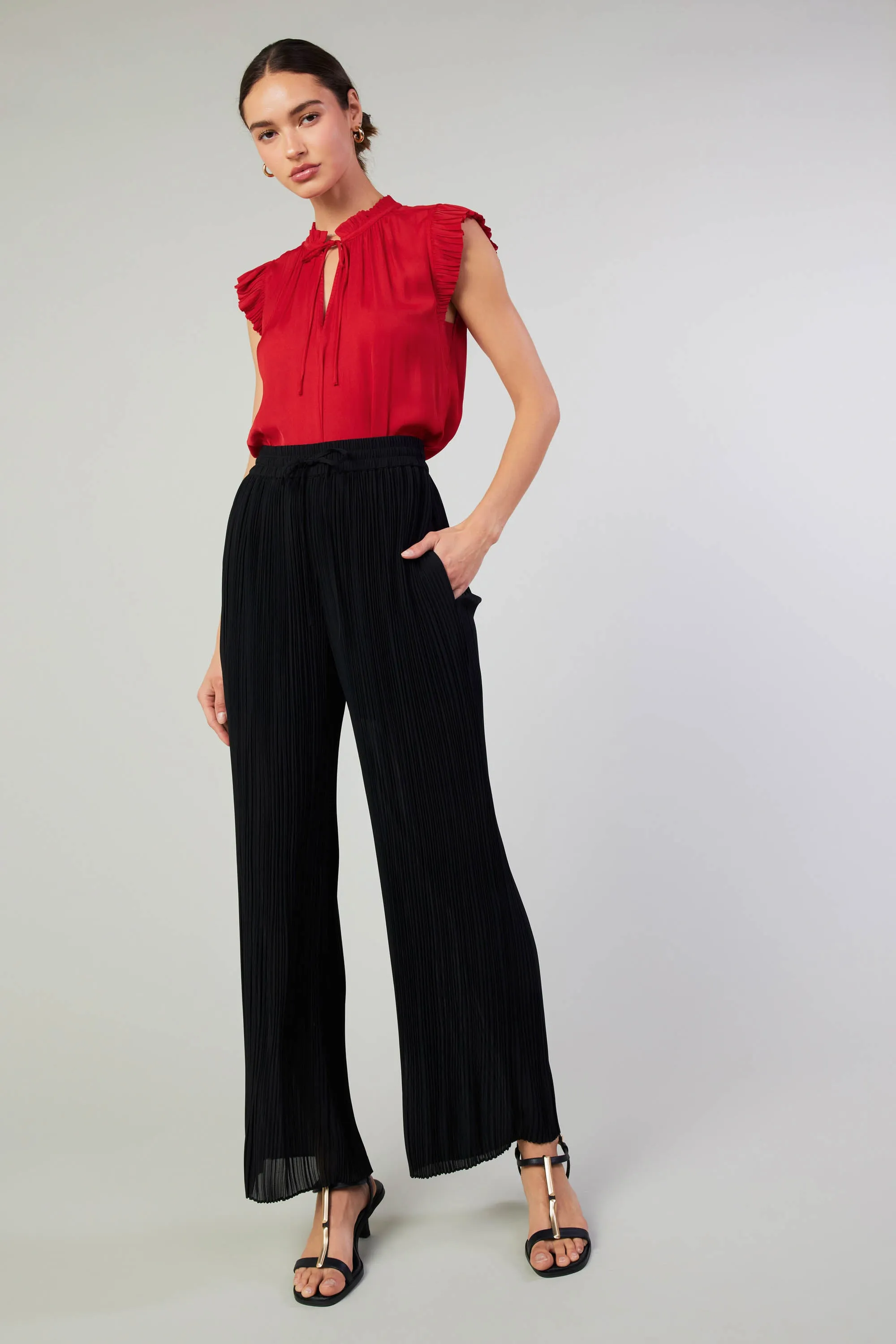 Margot Pleated Blouse sold by Current Air product image thumbnail 3