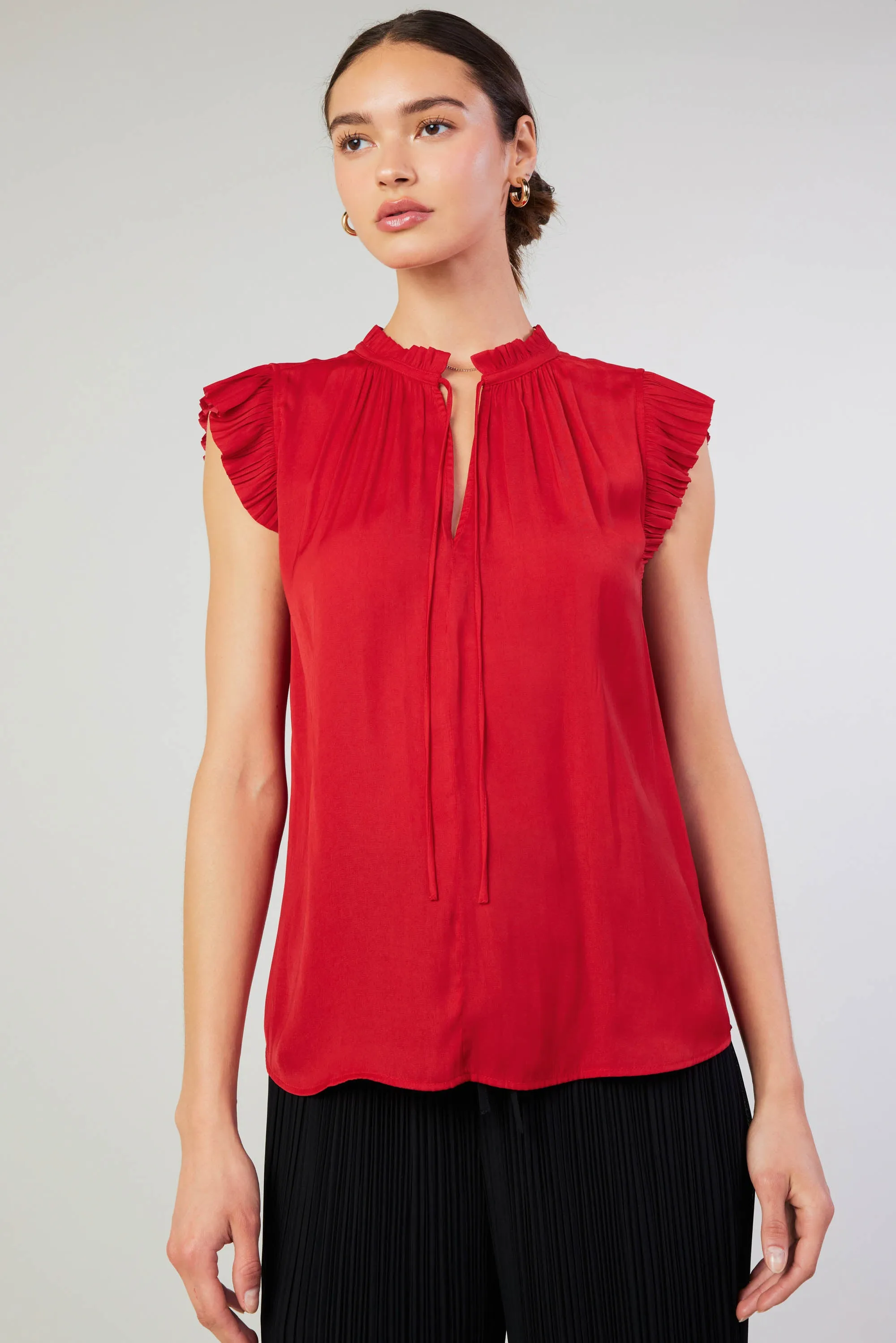 Margot Pleated Blouse sold by Current Air