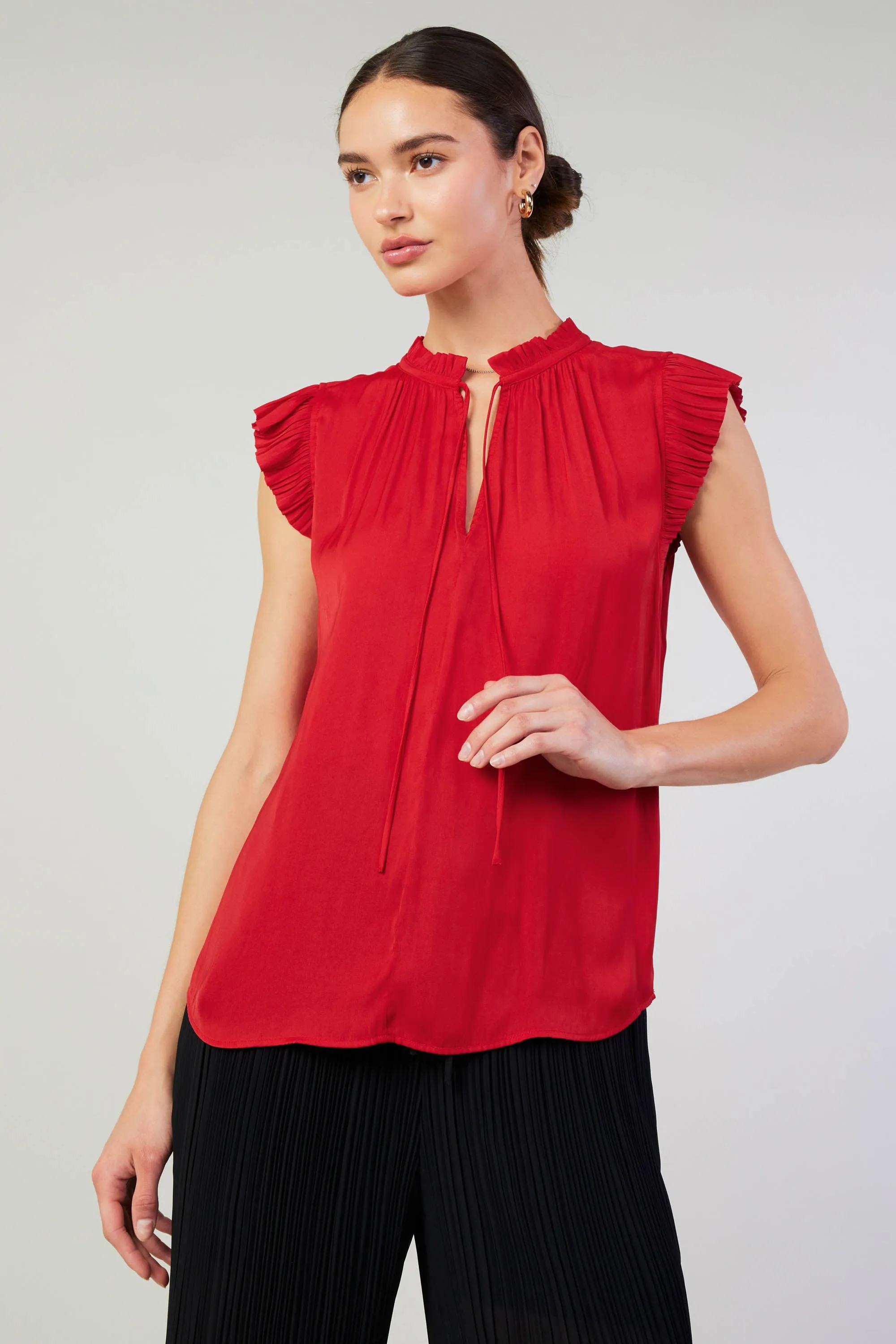 Margot Pleated Blouse sold by Current Air product image thumbnail 5