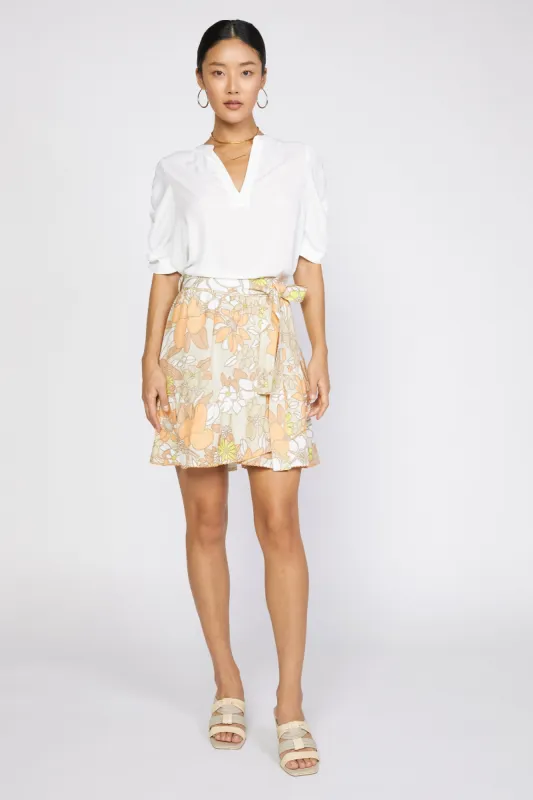 Scallop Edge Floral Skirt sold by Current Air