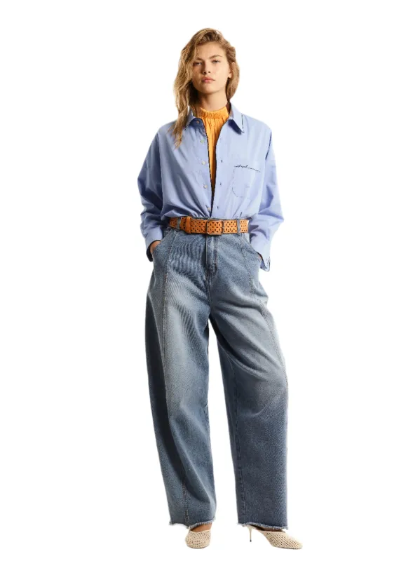 ORGANIC WASHED COTTON SHIRT. CHAMBRAY sold by Cut25 by Yigal Azrouel