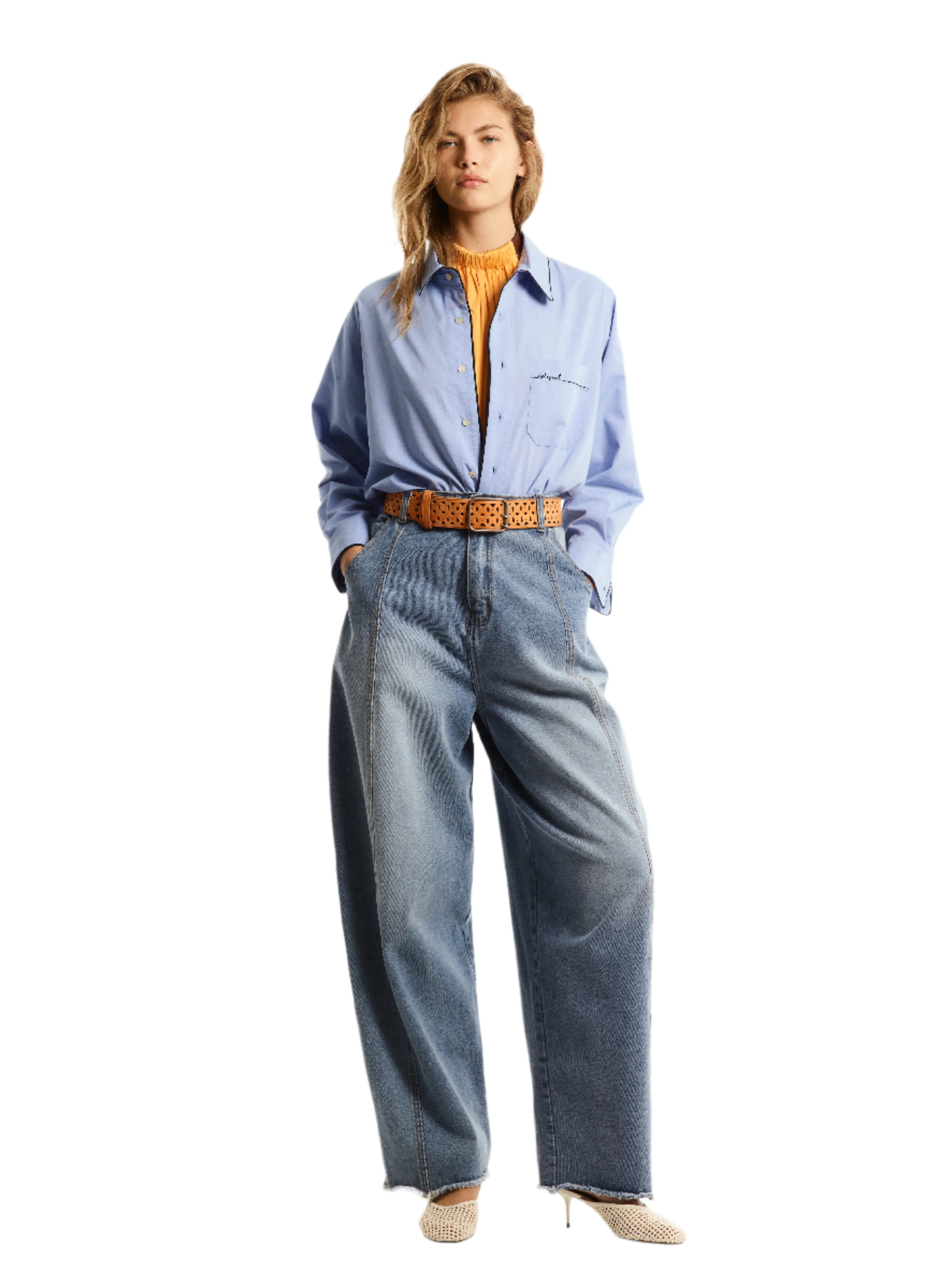 ORGANIC WASHED COTTON SHIRT. CHAMBRAY sold by Cut25 by Yigal Azrouel