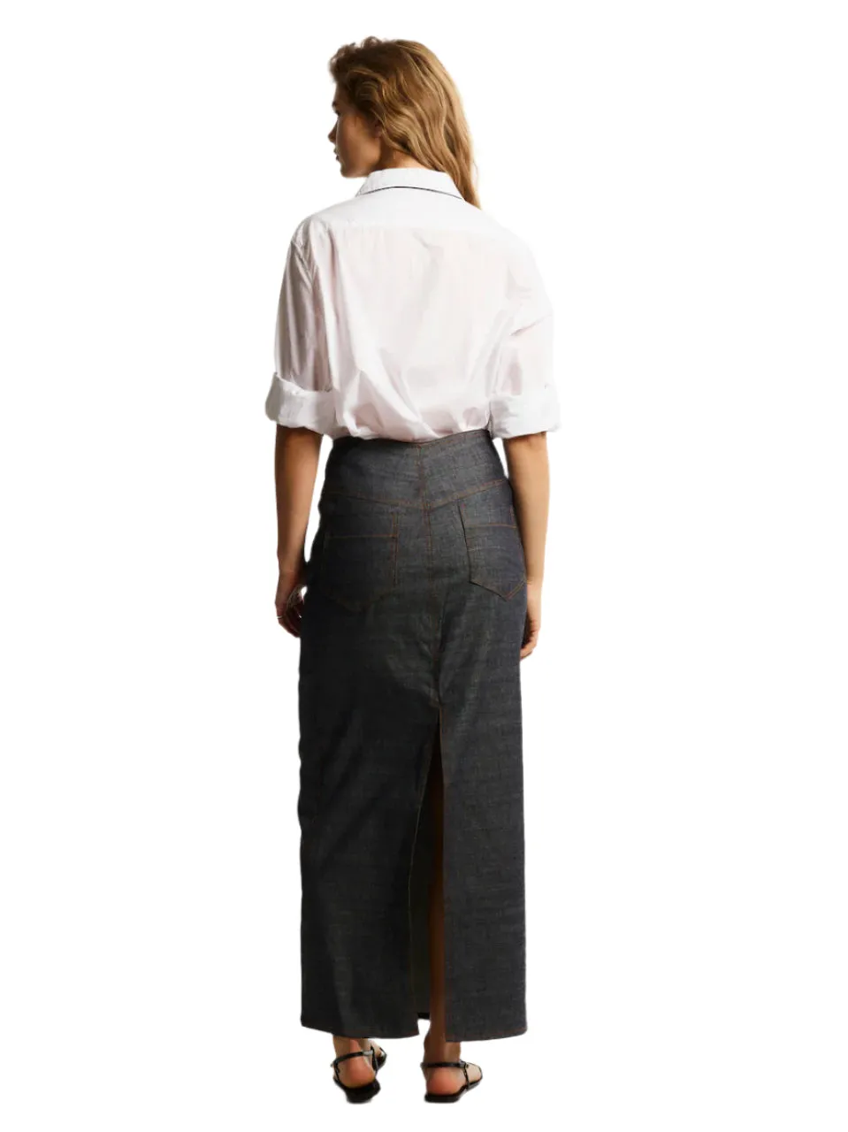 CONTRAST-TRIMMED OVERSIZED SHORT SLEEVE SHIRT sold by Cut25 by Yigal Azrouel product image thumbnail 3