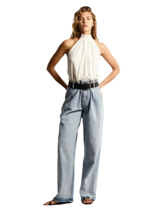 BELTED NECK HALTER TOP sold by Cut25 by Yigal Azrouel