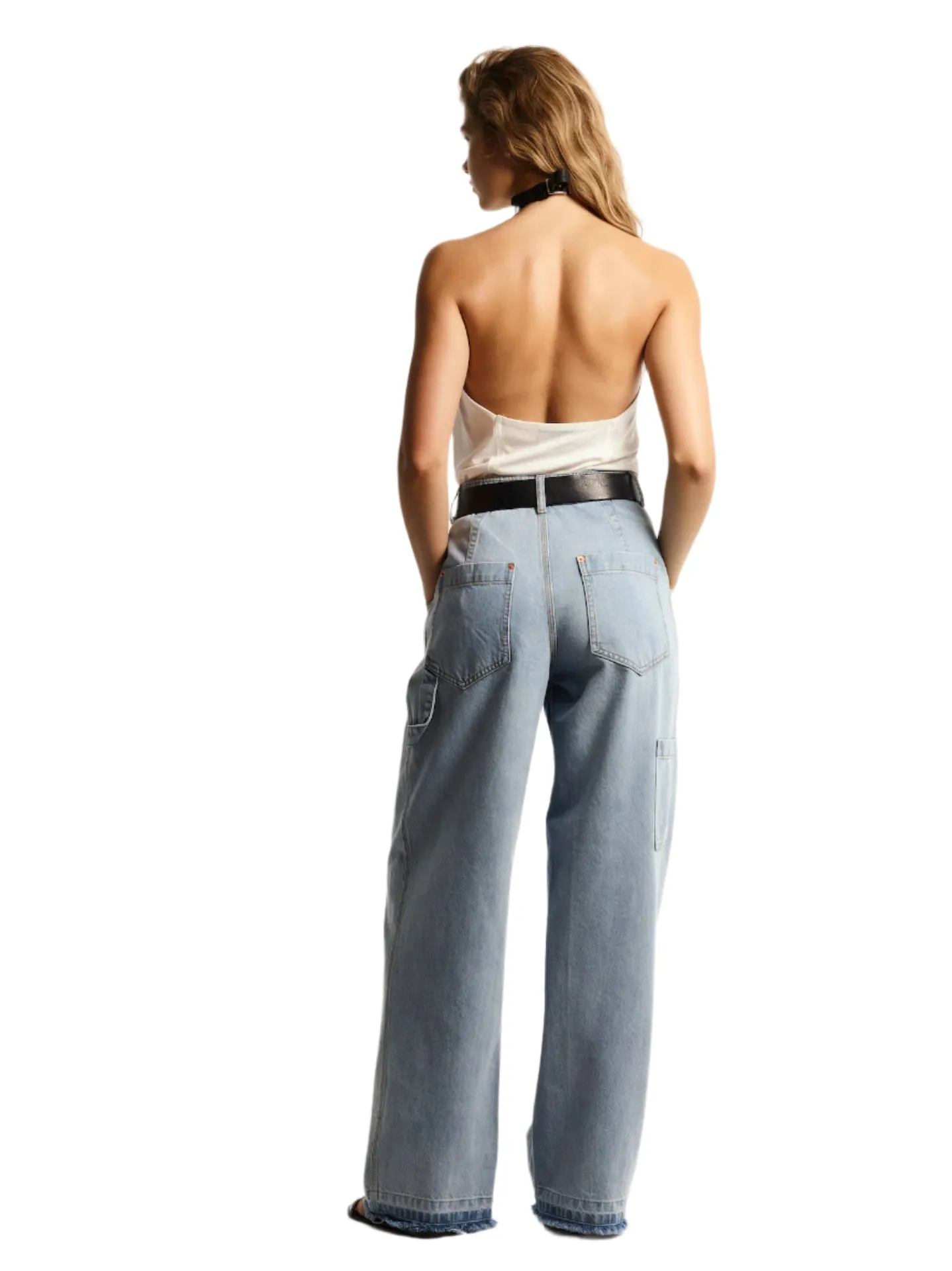 BELTED NECK HALTER TOP sold by Cut25 by Yigal Azrouel product image thumbnail 3