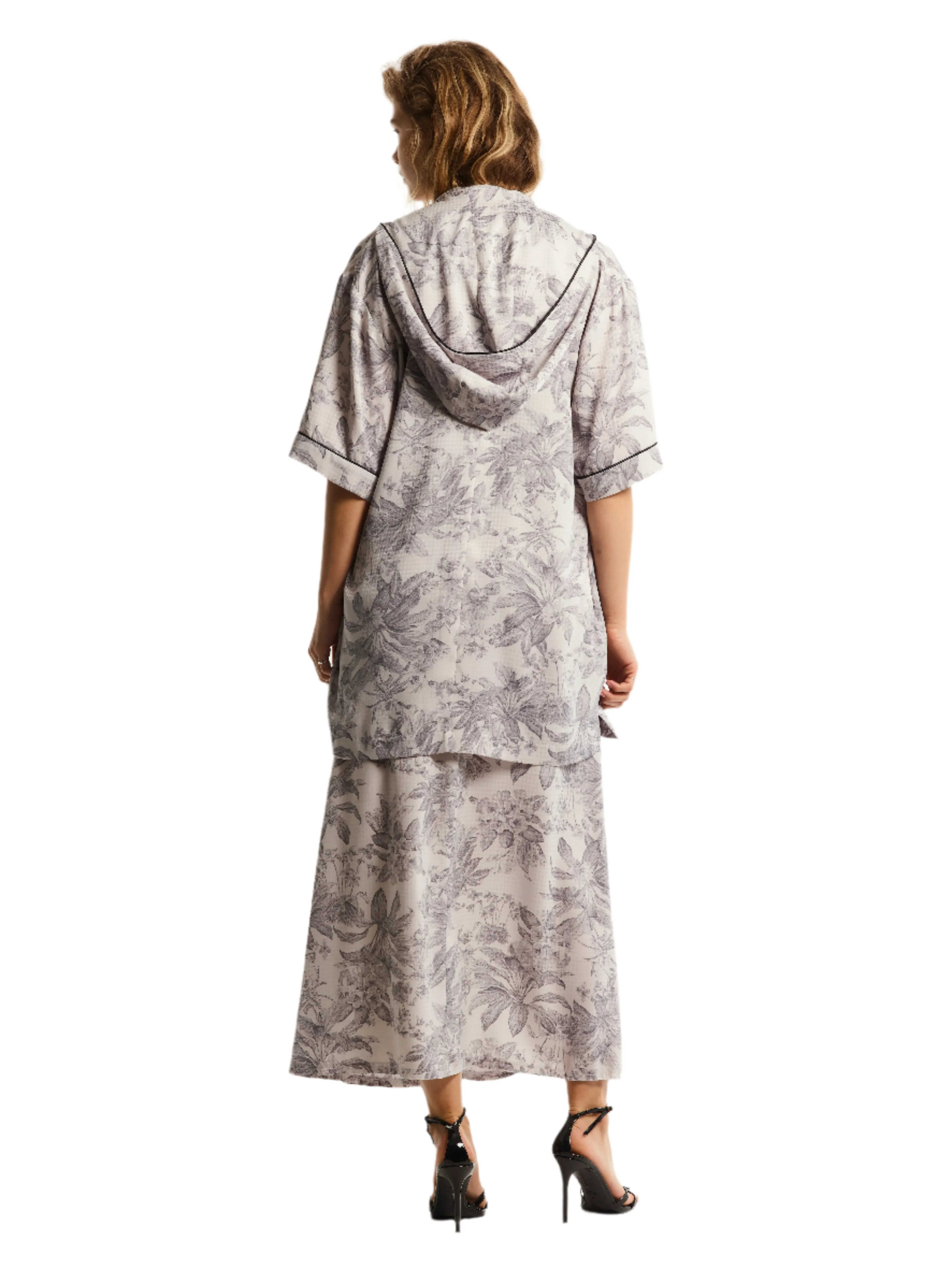 HOODED SHIRT DRESS sold by Cut25 by Yigal Azrouel product image thumbnail 3