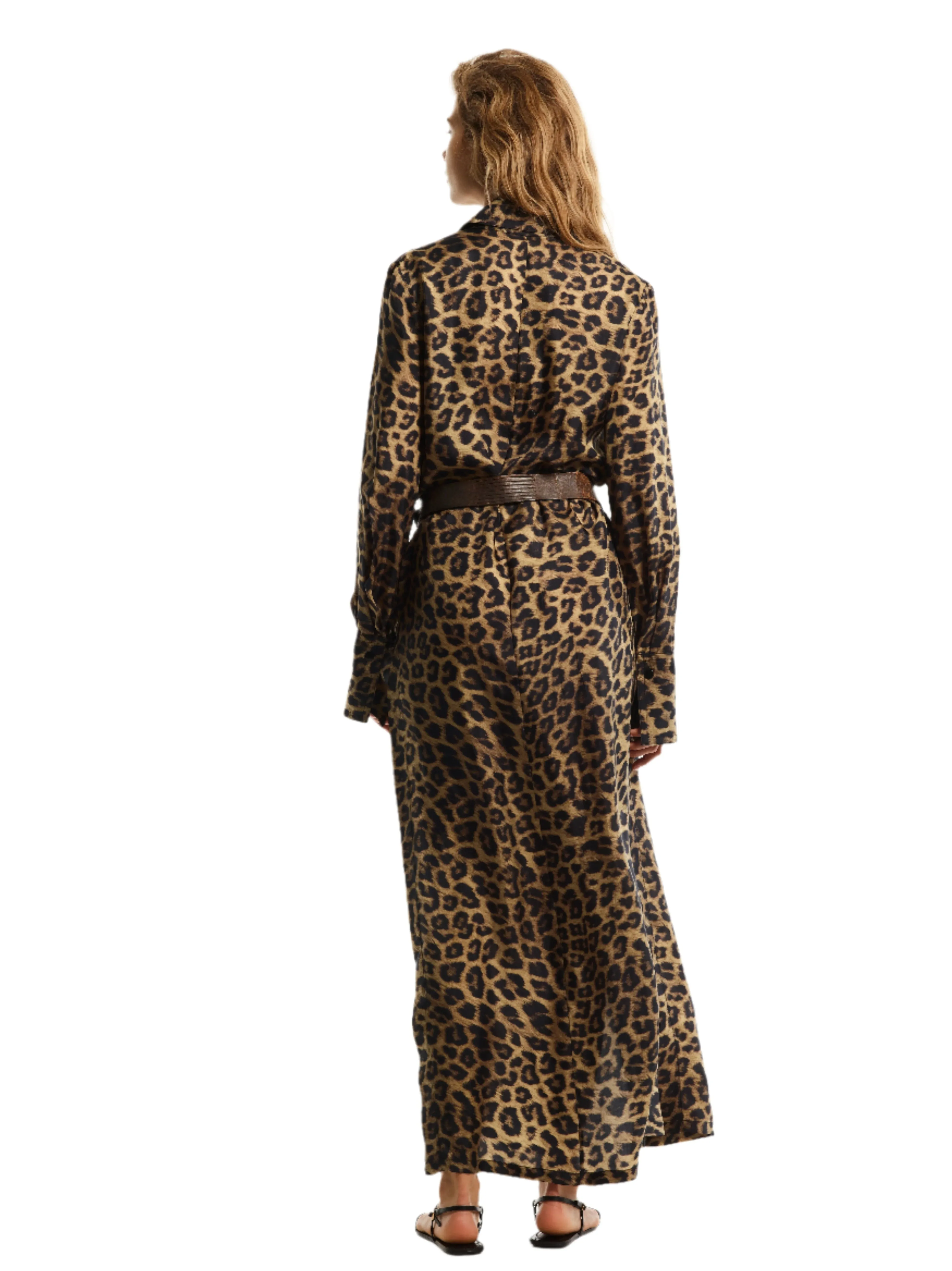 LEOPARD PRINT MAXI SHIRT sold by Cut25 by Yigal Azrouel product image thumbnail 3