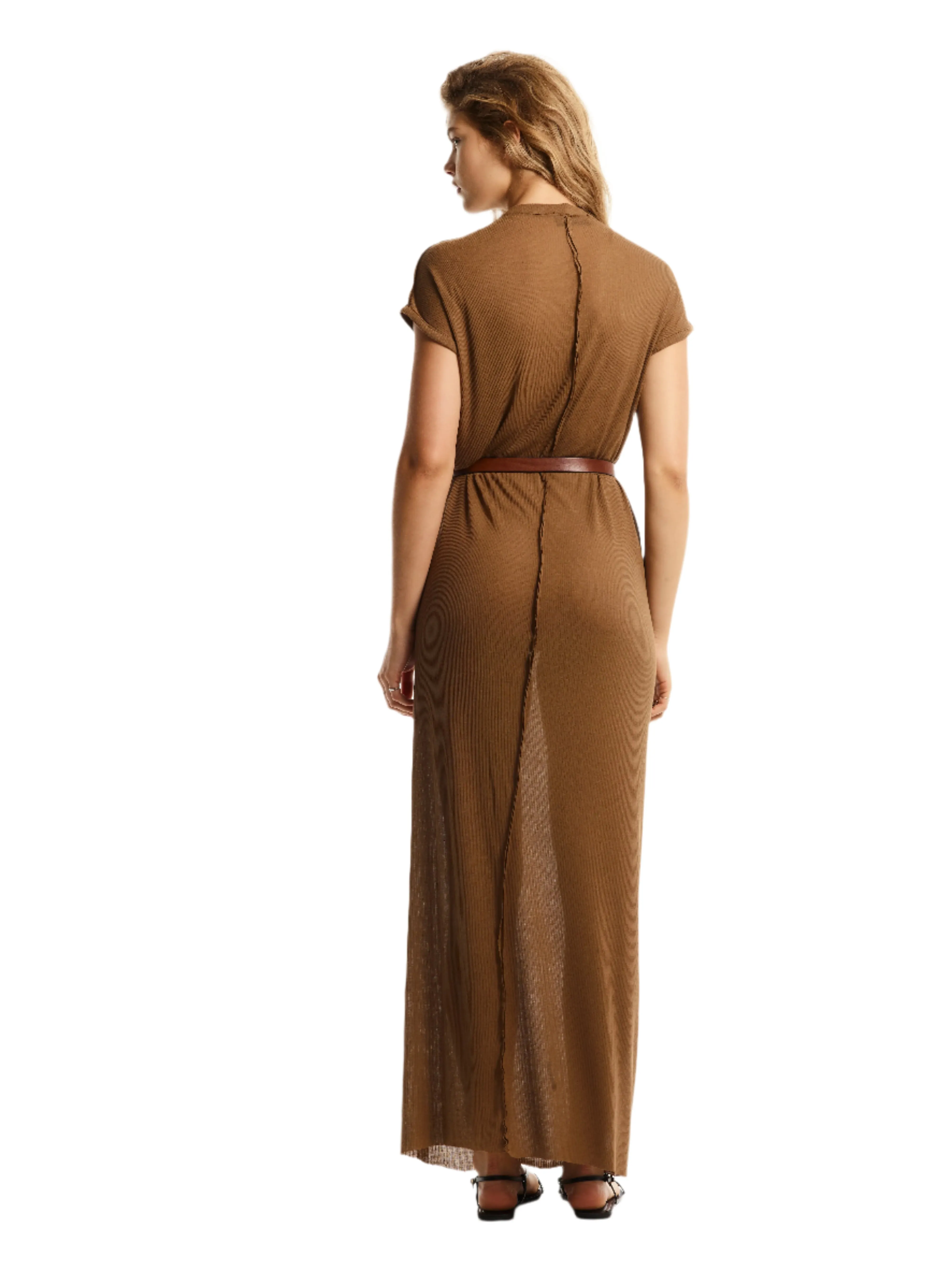 RIBBED T-SHIRT MAXI DRESS sold by Cut25 by Yigal Azrouel product image thumbnail 3
