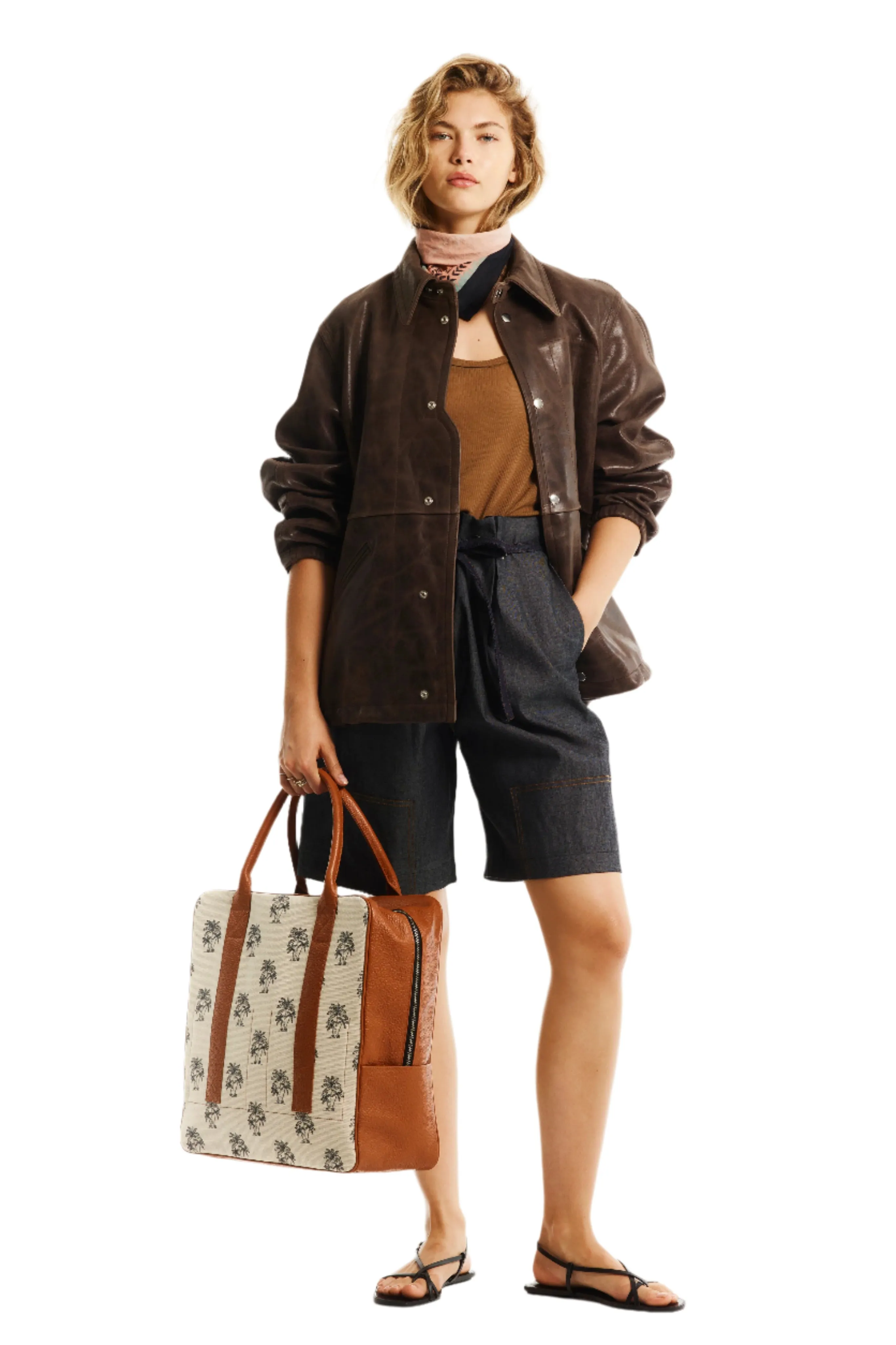 PAPERBAG WAIST DENIM SHORTS sold by Cut25 by Yigal Azrouel