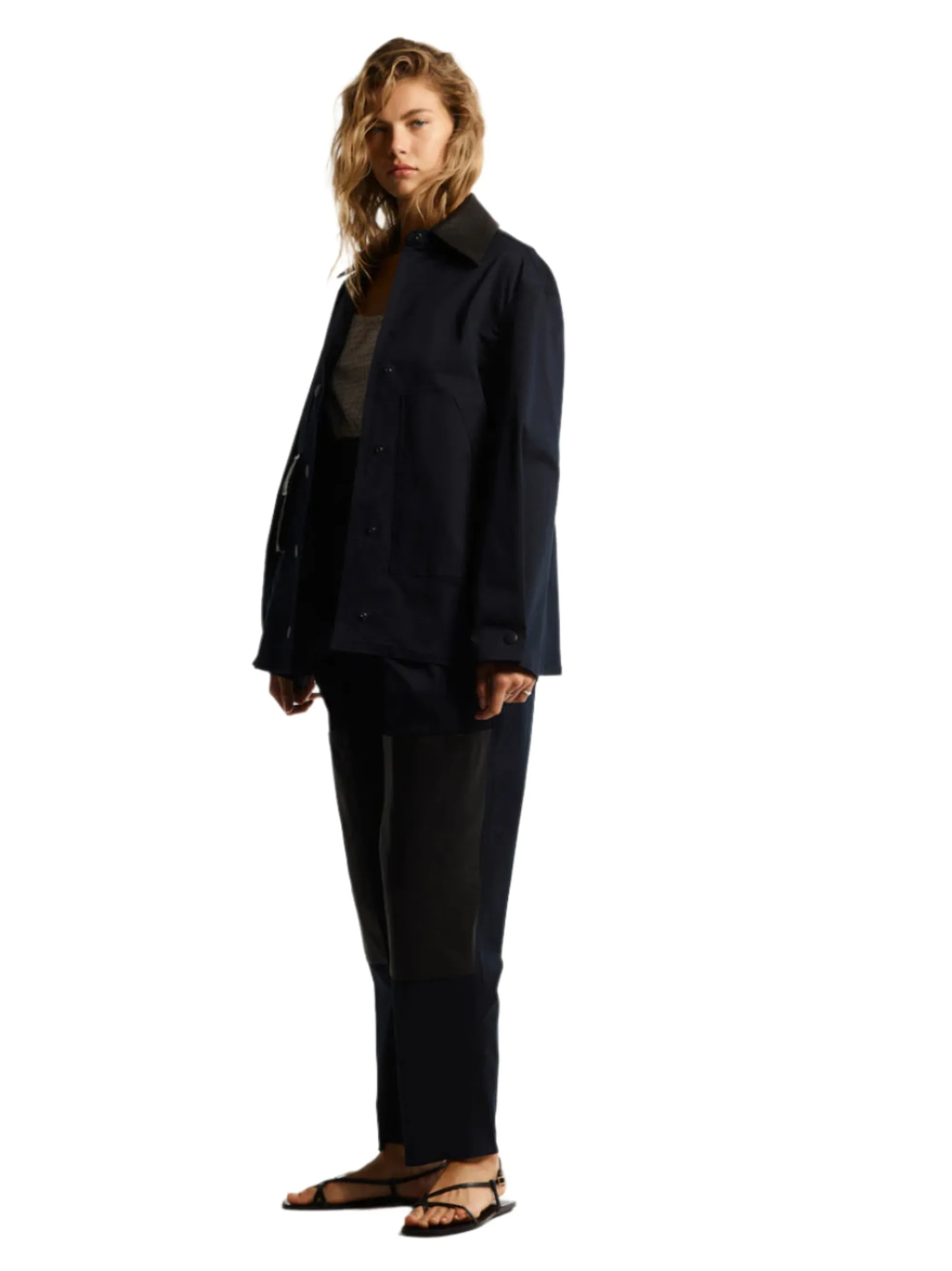 LEATHER BLOCK PAPER BAG PANTS sold by Cut25 by Yigal Azrouel product image thumbnail 2