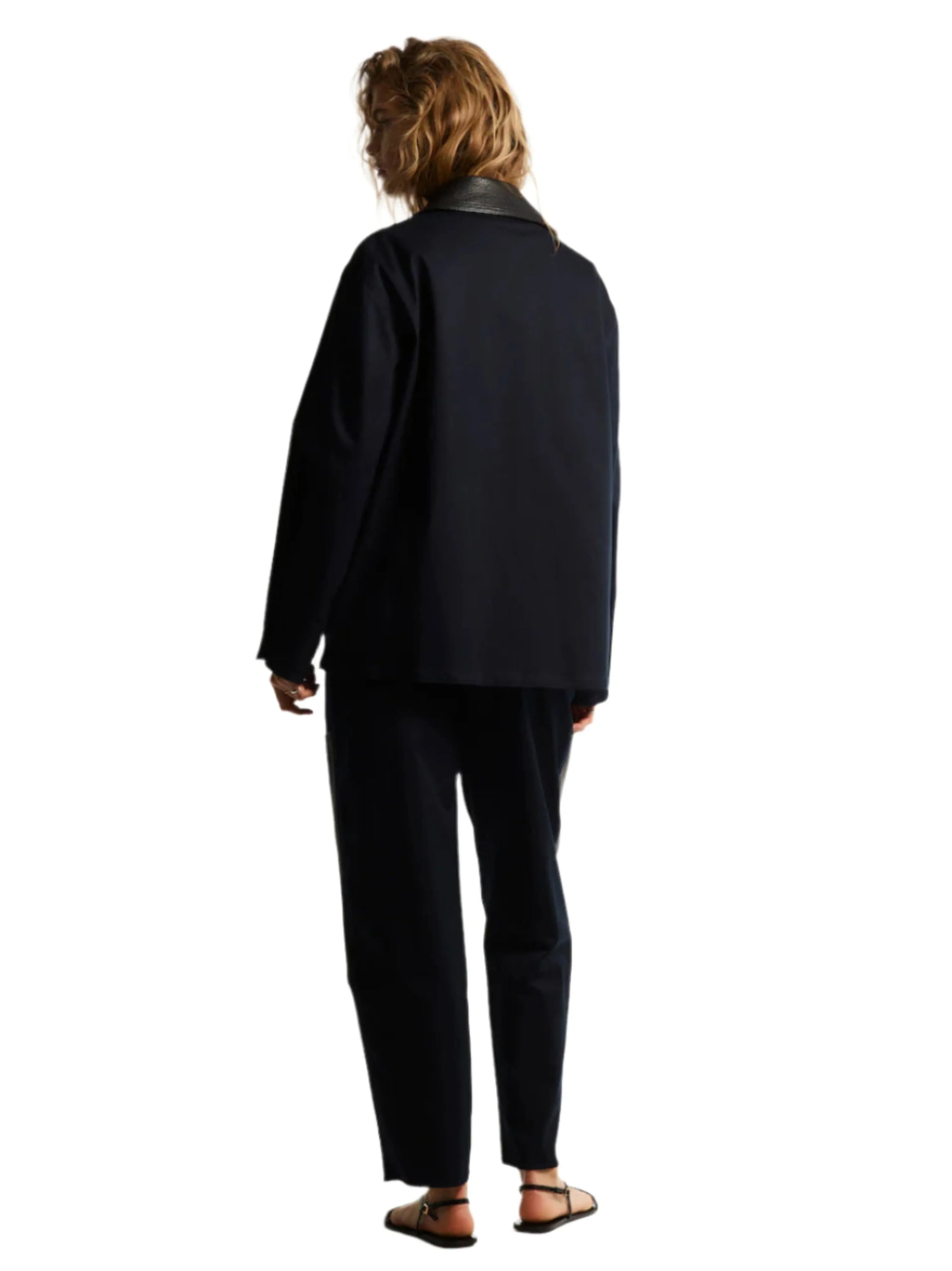 LEATHER BLOCK PAPER BAG PANTS sold by Cut25 by Yigal Azrouel product image thumbnail 3