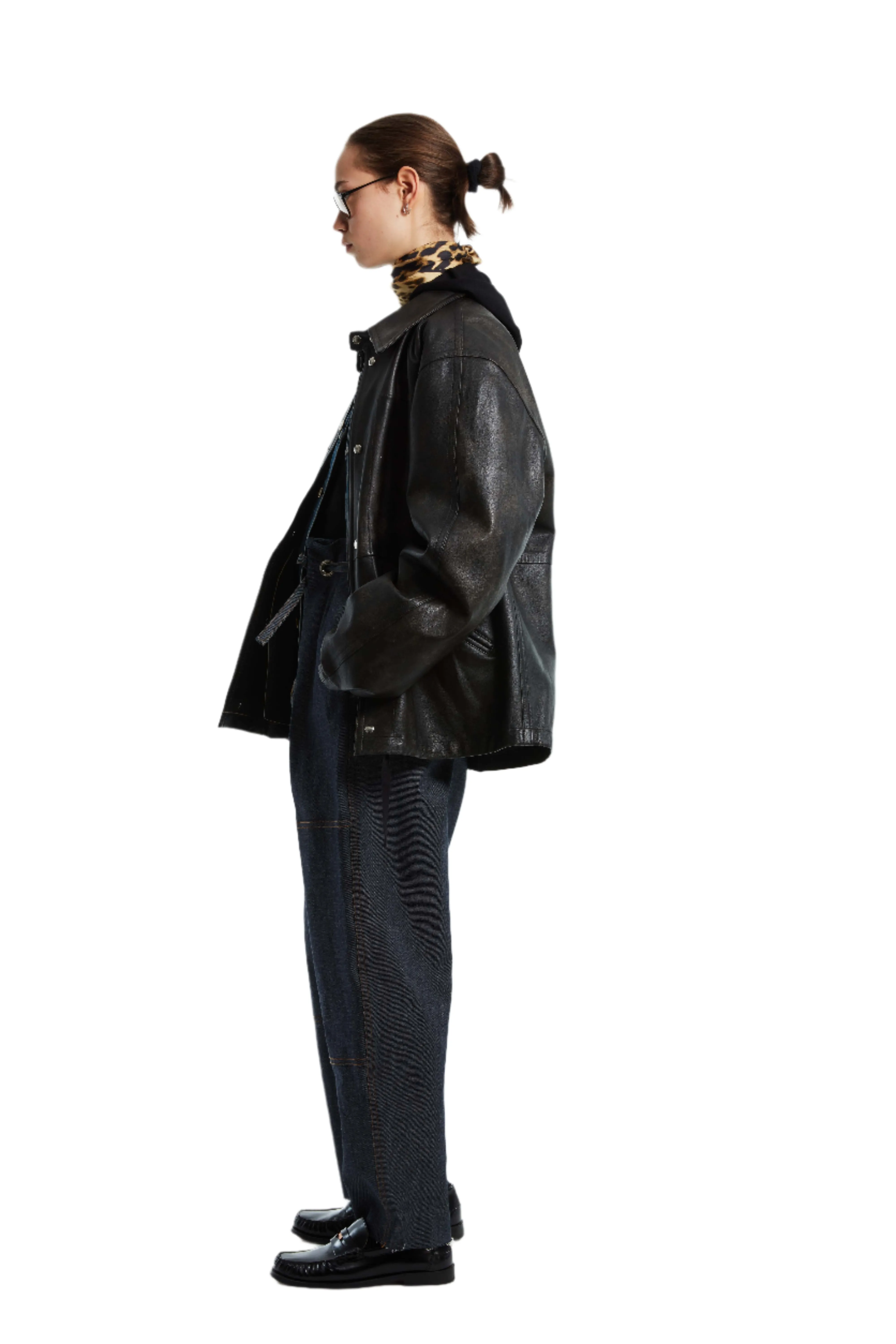 LEATHER UTILITY JACKET sold by Cut25 by Yigal Azrouel product image thumbnail 2