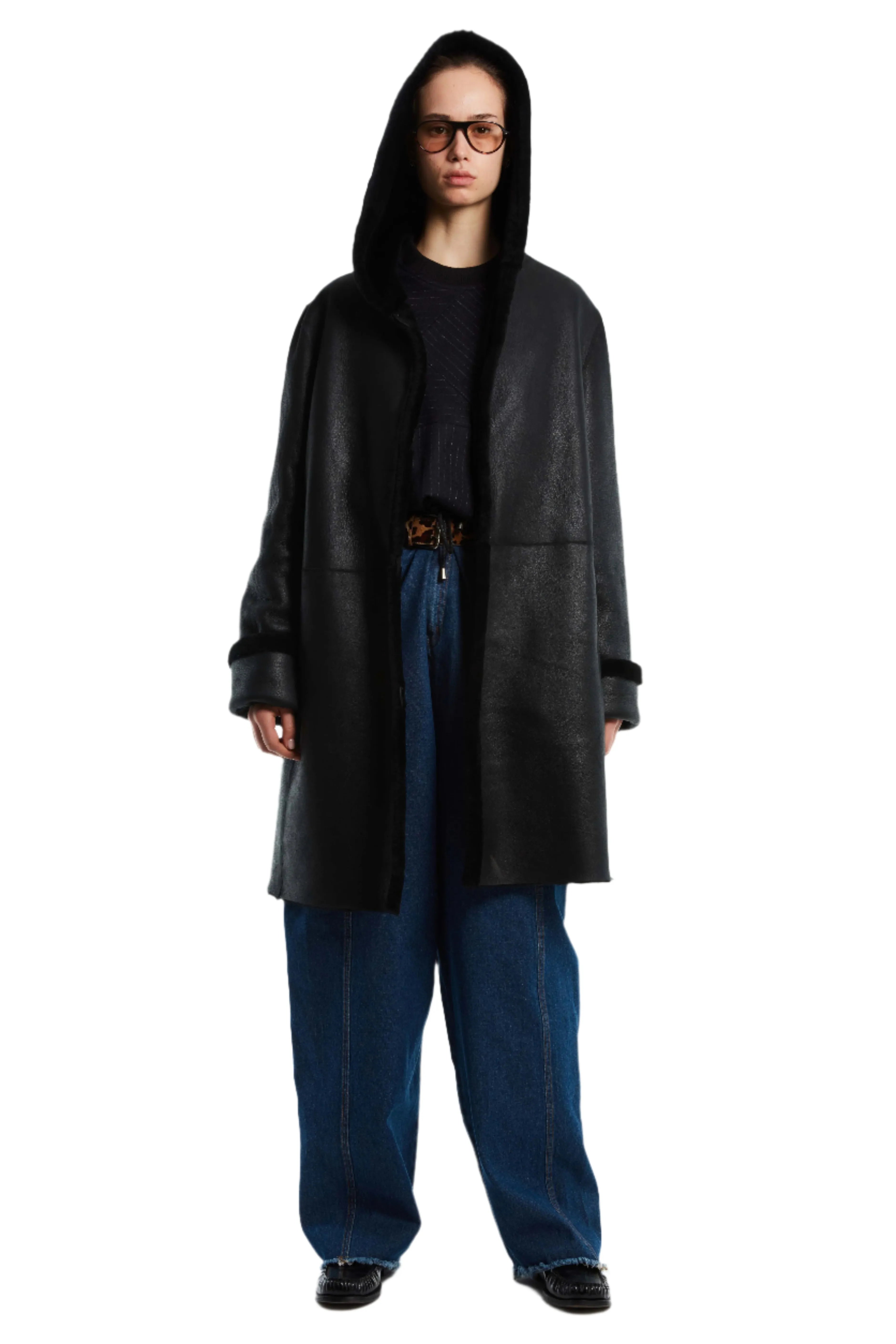 REVERSIBLE SHEARLING COAT sold by Cut25 by Yigal Azrouel product image thumbnail 2