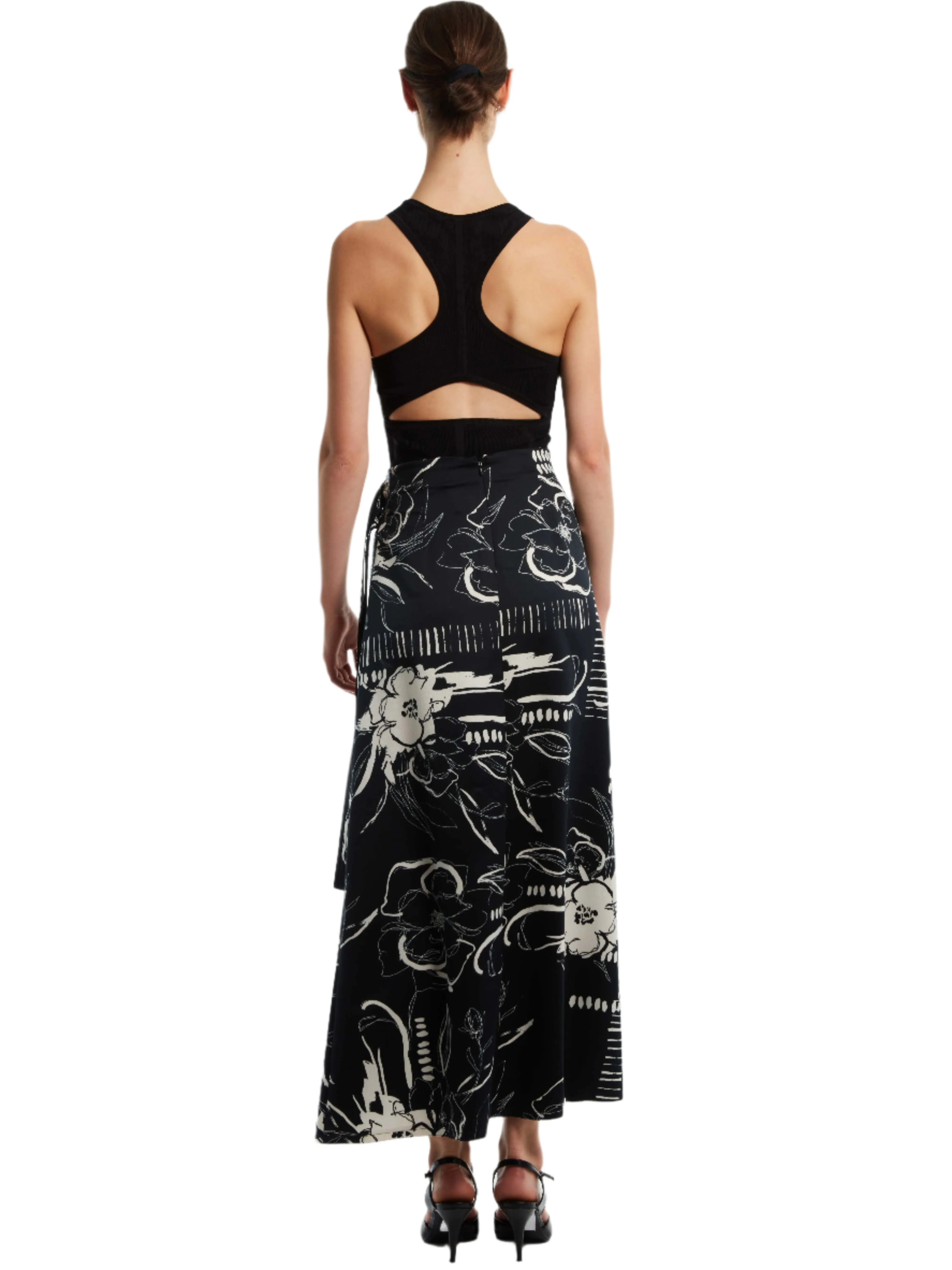 BELTED LEATHER SLIT SKIRT sold by Cut25 by Yigal Azrouel product image thumbnail 3