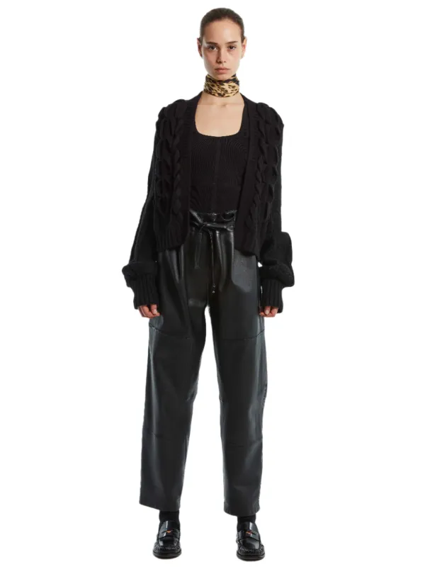 HEAVY CHAIN DETAIL CARDIGAN sold by Cut25 by Yigal Azrouel