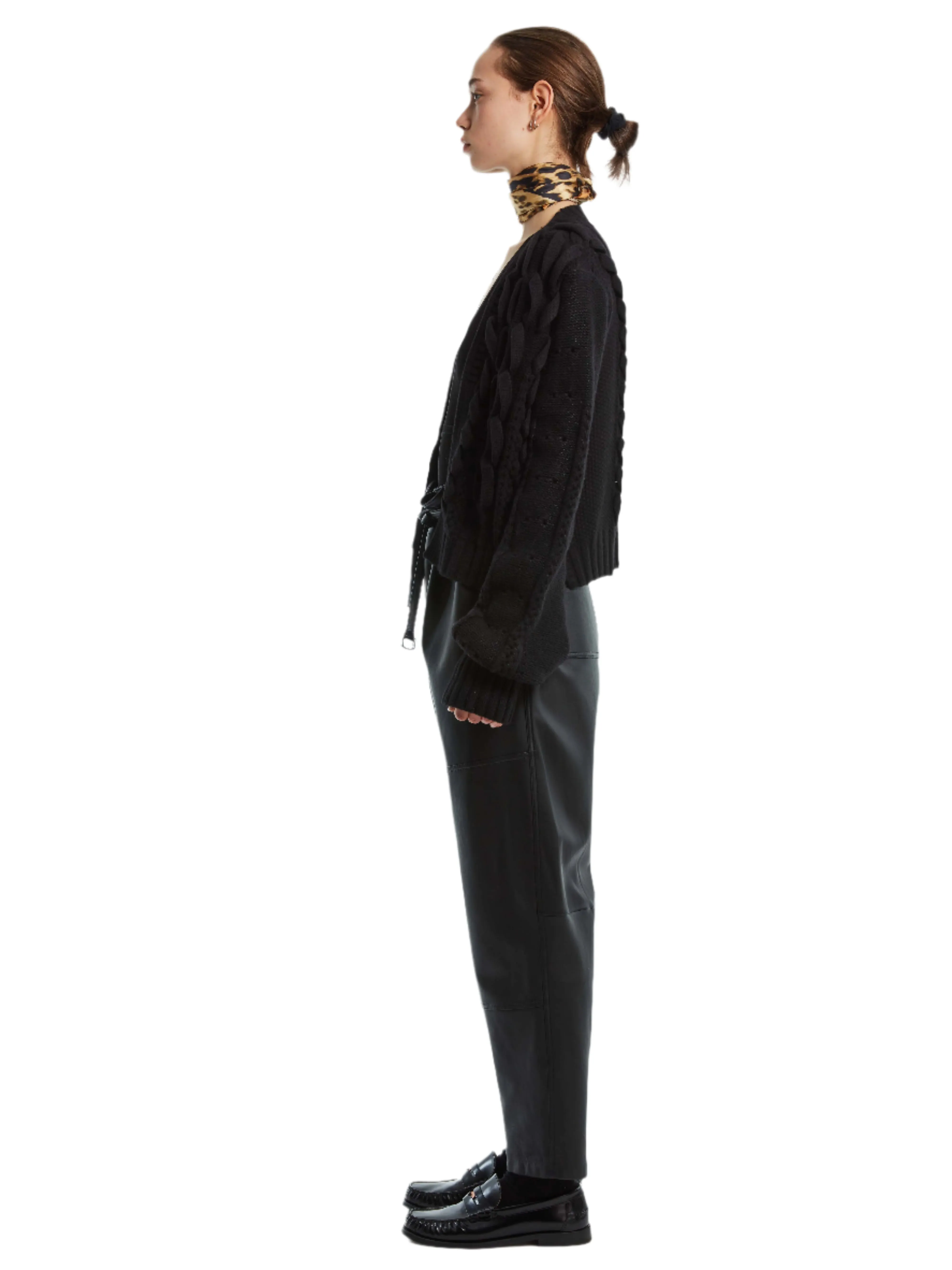 HEAVY CHAIN DETAIL CARDIGAN sold by Cut25 by Yigal Azrouel product image thumbnail 2