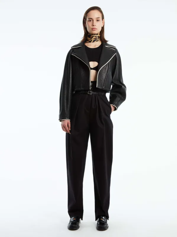 COCOON CROPPED JACKET w/ PIPING sold by Cut25 by Yigal Azrouel
